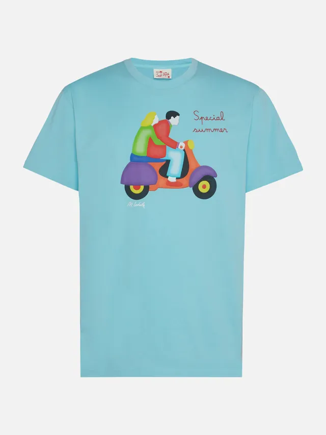 t-shirt-uomo-mc2-saint-barth-man-stampa-scooter-lodola-special-edition image 1