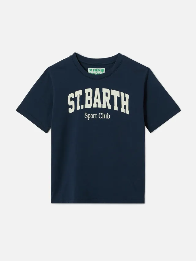 mc2-saint-barth-t-shirt-denver-jr-da-bambino-in-puro-cotone-blu-con-stampa-sport image 1