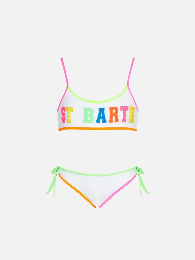 mc2-saint-barth-bikini-bimba-bralette-bianco-con-slip-laccetti image 1