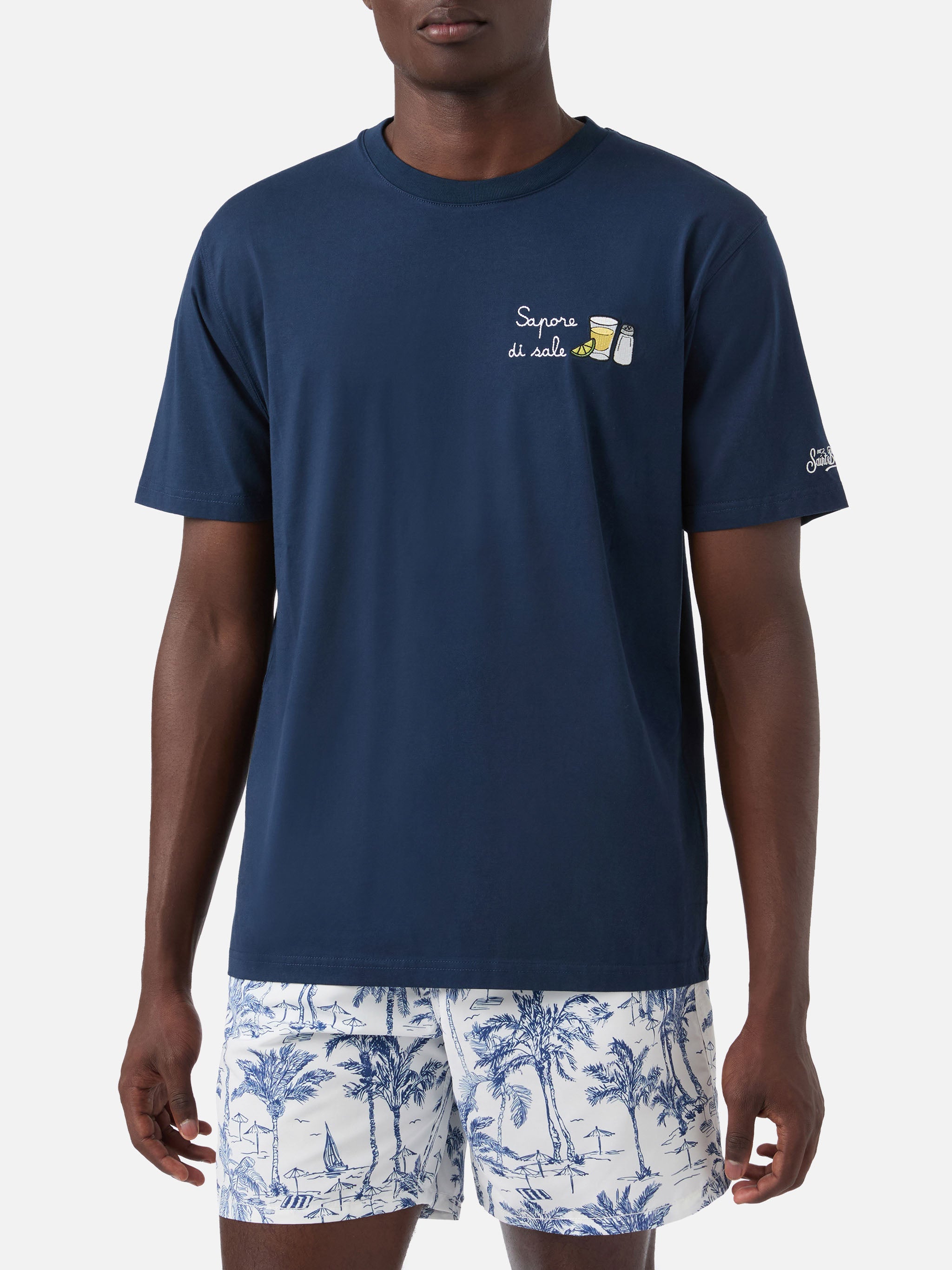 mc2-saint-barth-portofino-t-shirt-uomo-blu-sapore-di-sale image 3
