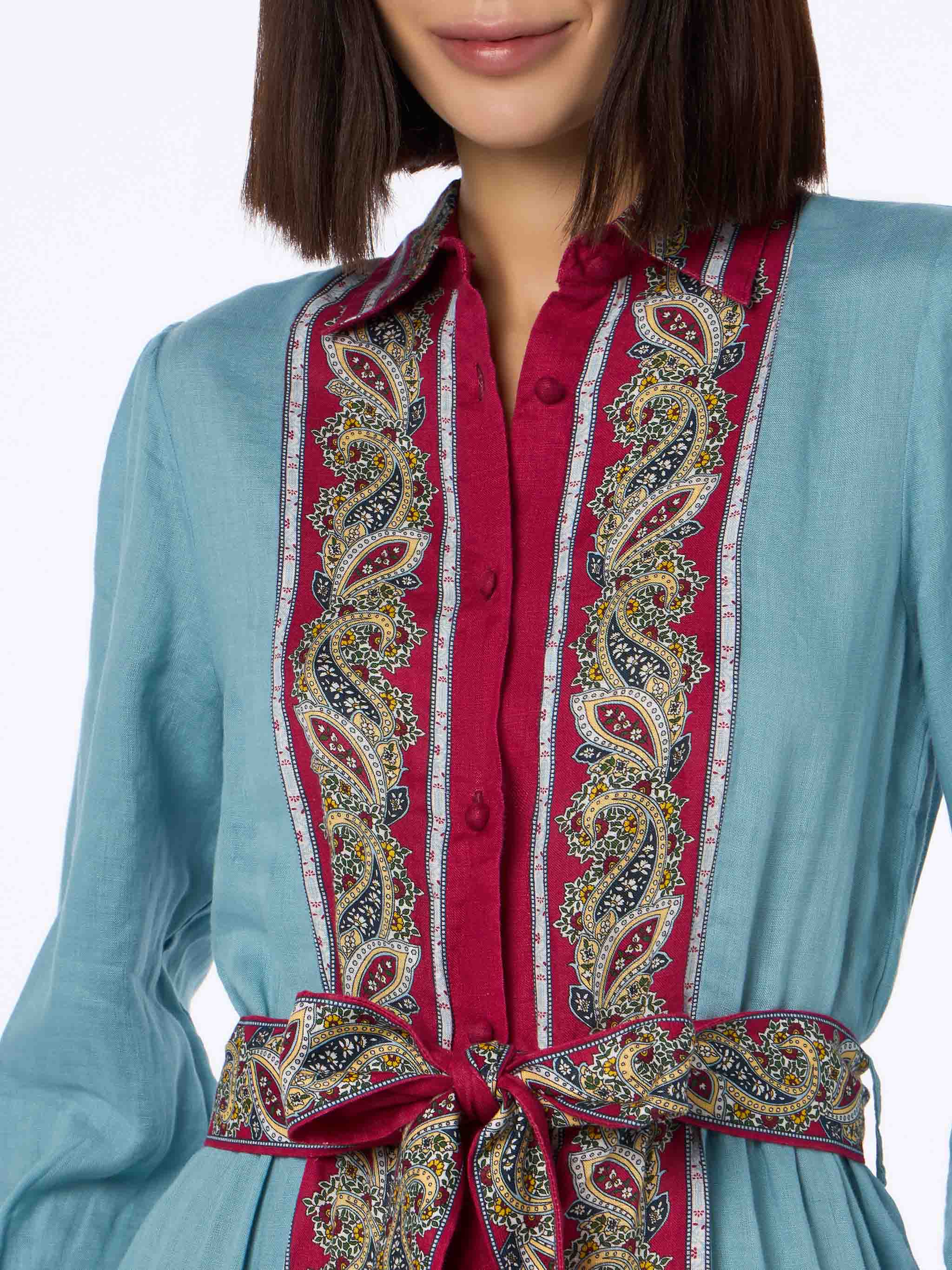 mc2-saint-barth-jensen-abito-donna-lino-azzurro-fantasia-paisley image 2