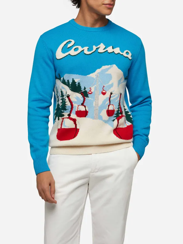 mc2-saint-barth-maglione-girocollo-heron-jacquard-cartolina-courma image 1