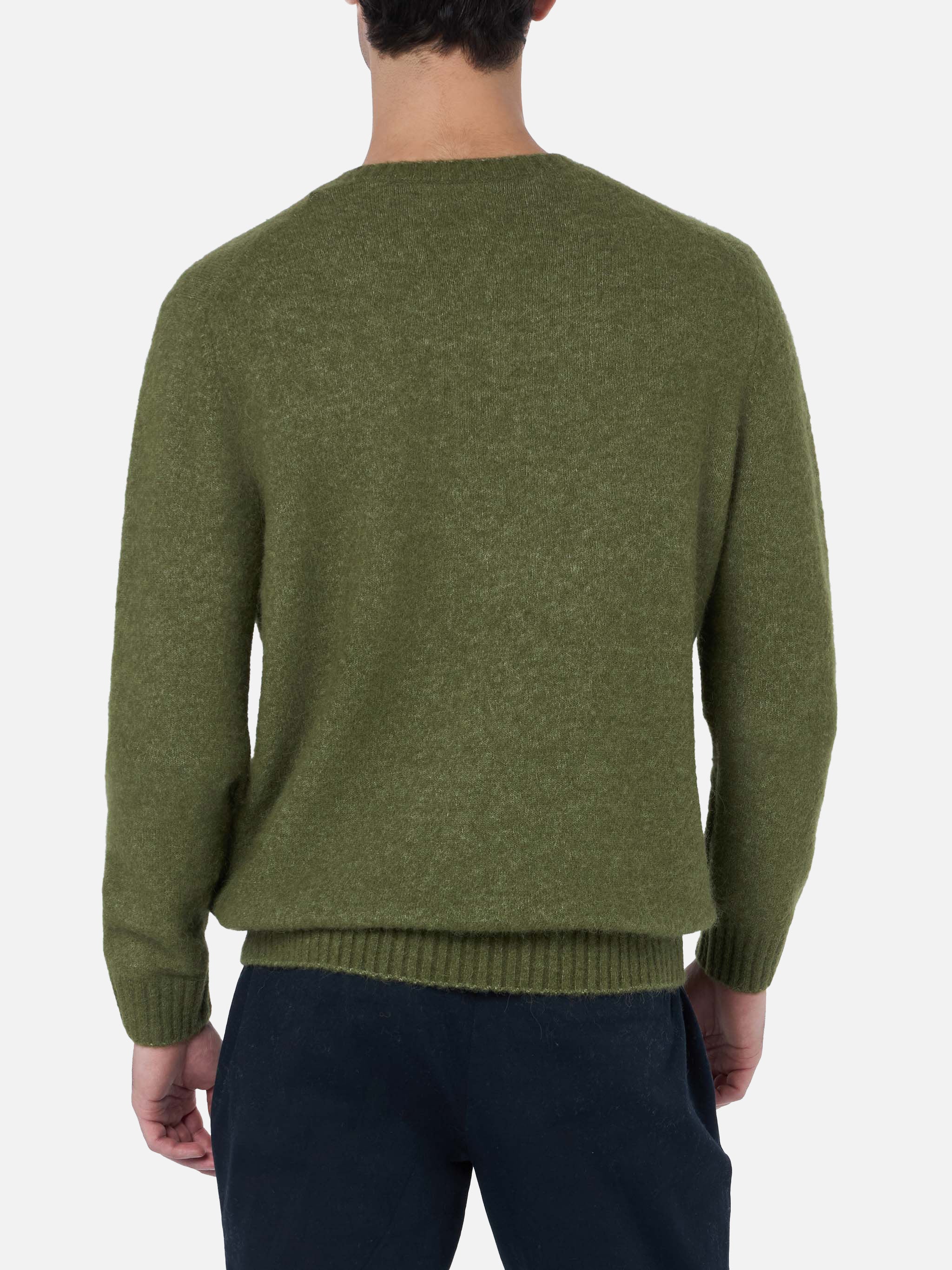 mc2-saint-barth-maglione-uomo-regent-alpaca-stretch-verde-militare image 3