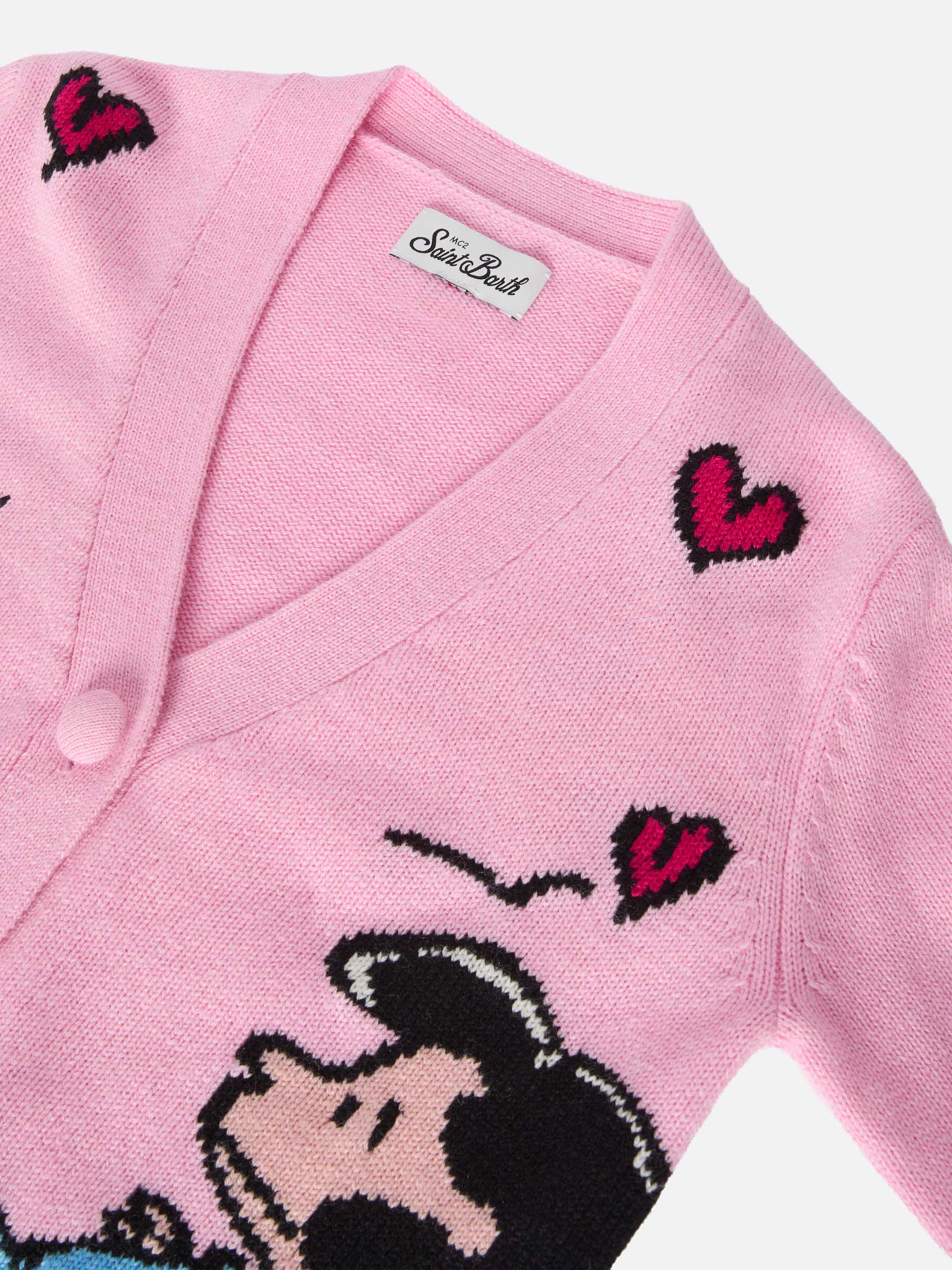 mc2-saint-barth-cardigan-didy-in-misto-cashmere-jacquard-snoopy-peanuts-special- image 2