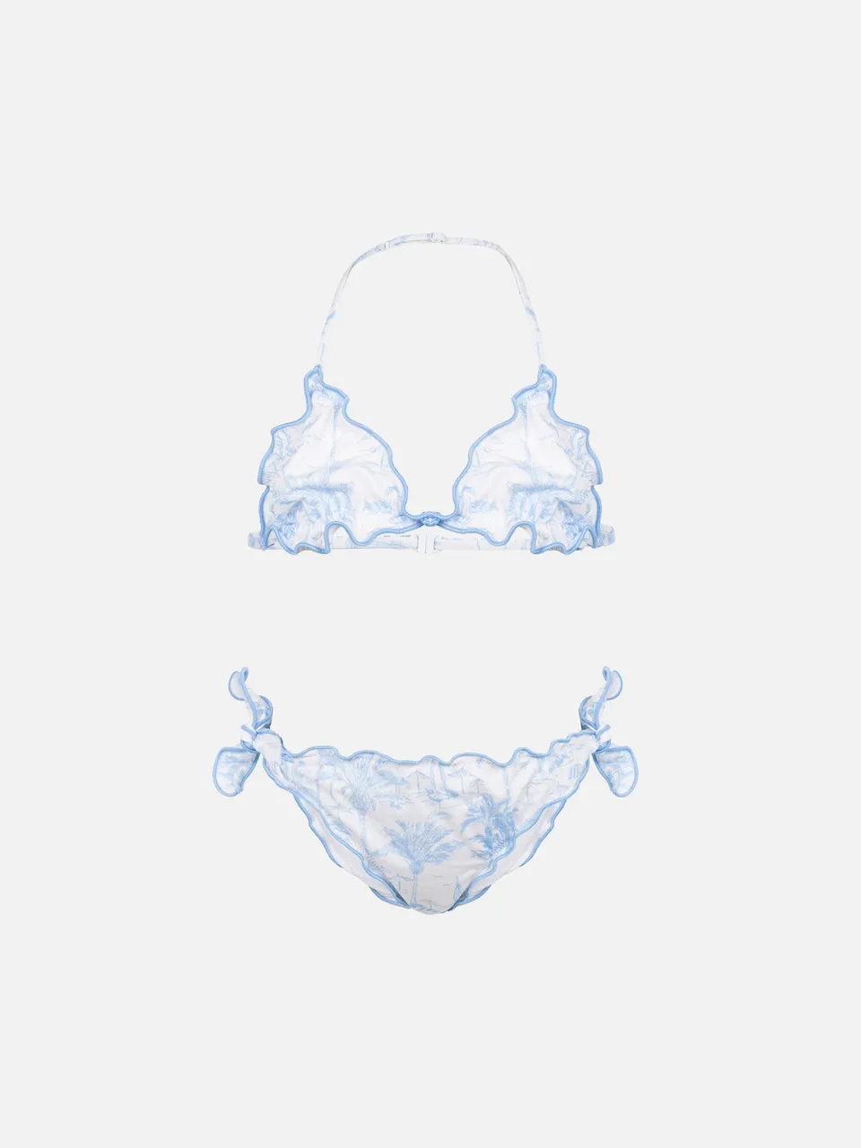 mc2-saint-barth-cris-bikini-a-triangolo-bambina-toile-de-jouy-azzurro image 1