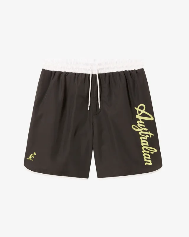australian-urban-logo-swimshort-nero-superleggero image 1