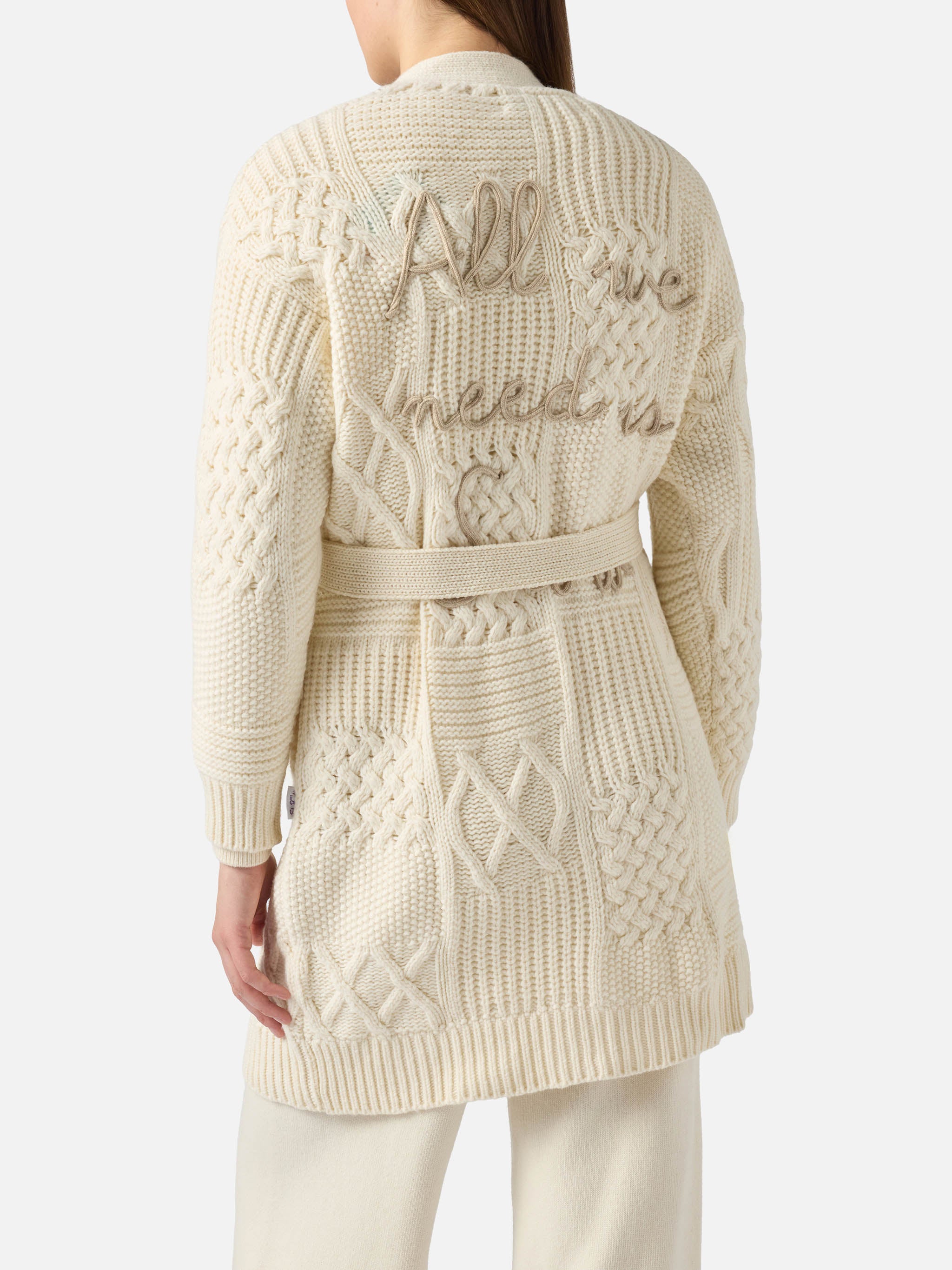 mc2-saint-barth-maxi-cardigan-donna-bianco-con-ricamo-e-cintura image 1