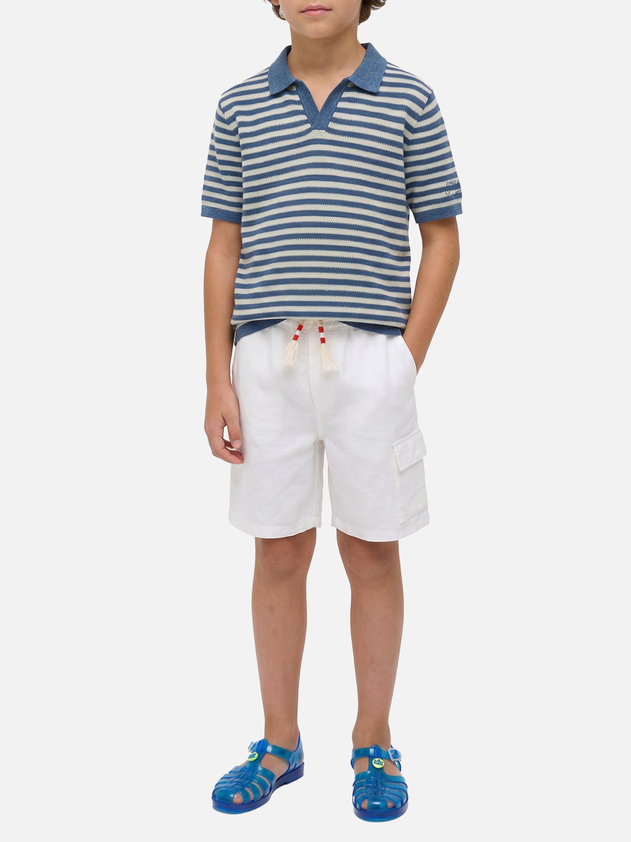 mc2-saint-barth-sloan-jr-polo-bambino-a-righe-blu image 2
