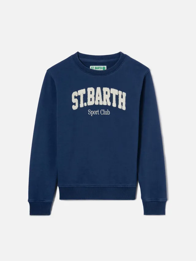 mc2-saint-barth-felpa-bobby-blu-navy-con-ricamo-sport-club image 1