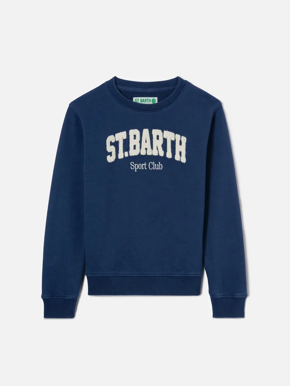 mc2-saint-barth-felpa-bobby-blu-navy-con-ricamo-sport-club image 1