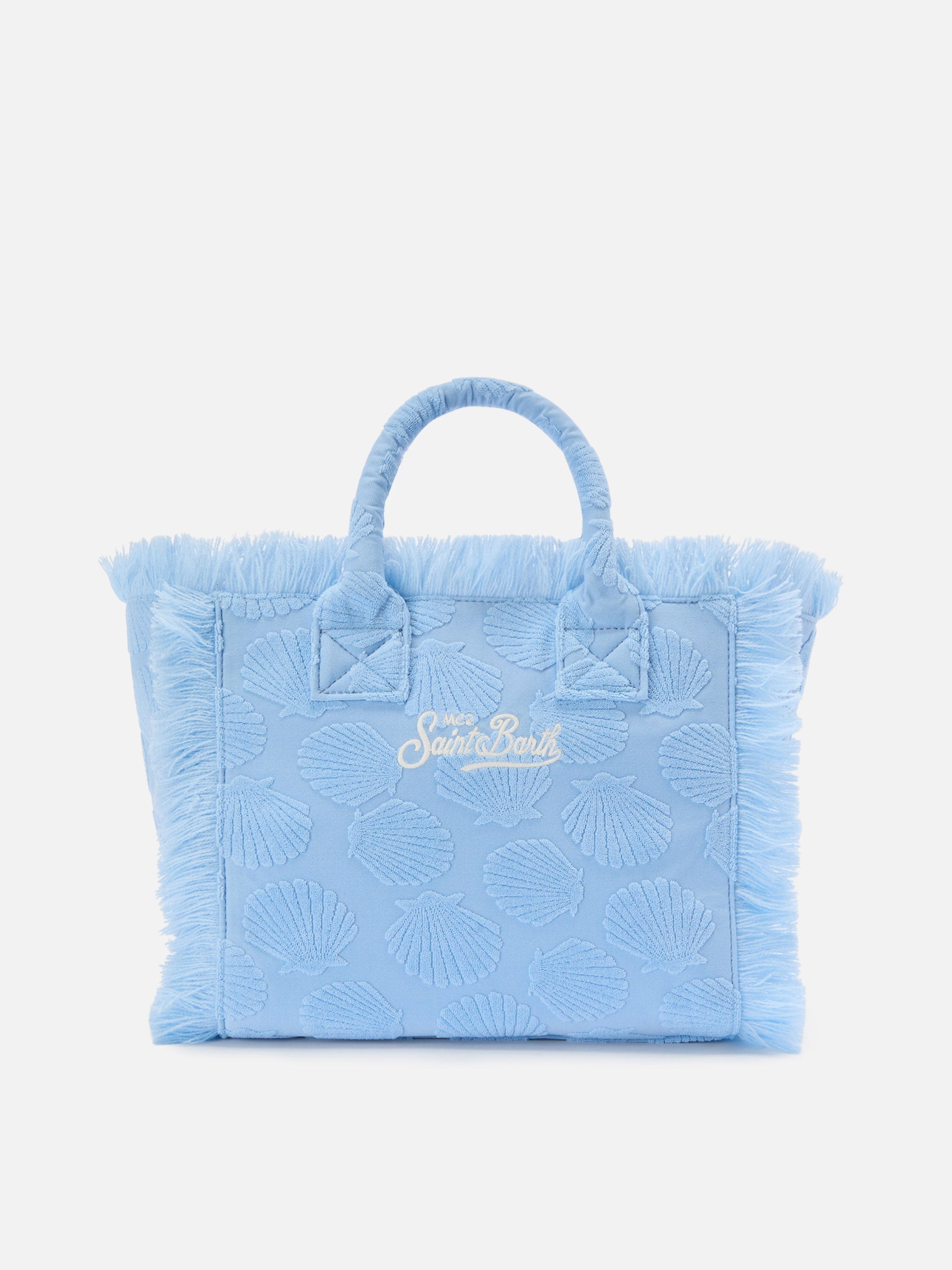 mc2-saint-barth-borsa-colette-in-tessuto-effetto-spugna-con-conchiglie-in-riliev image 4