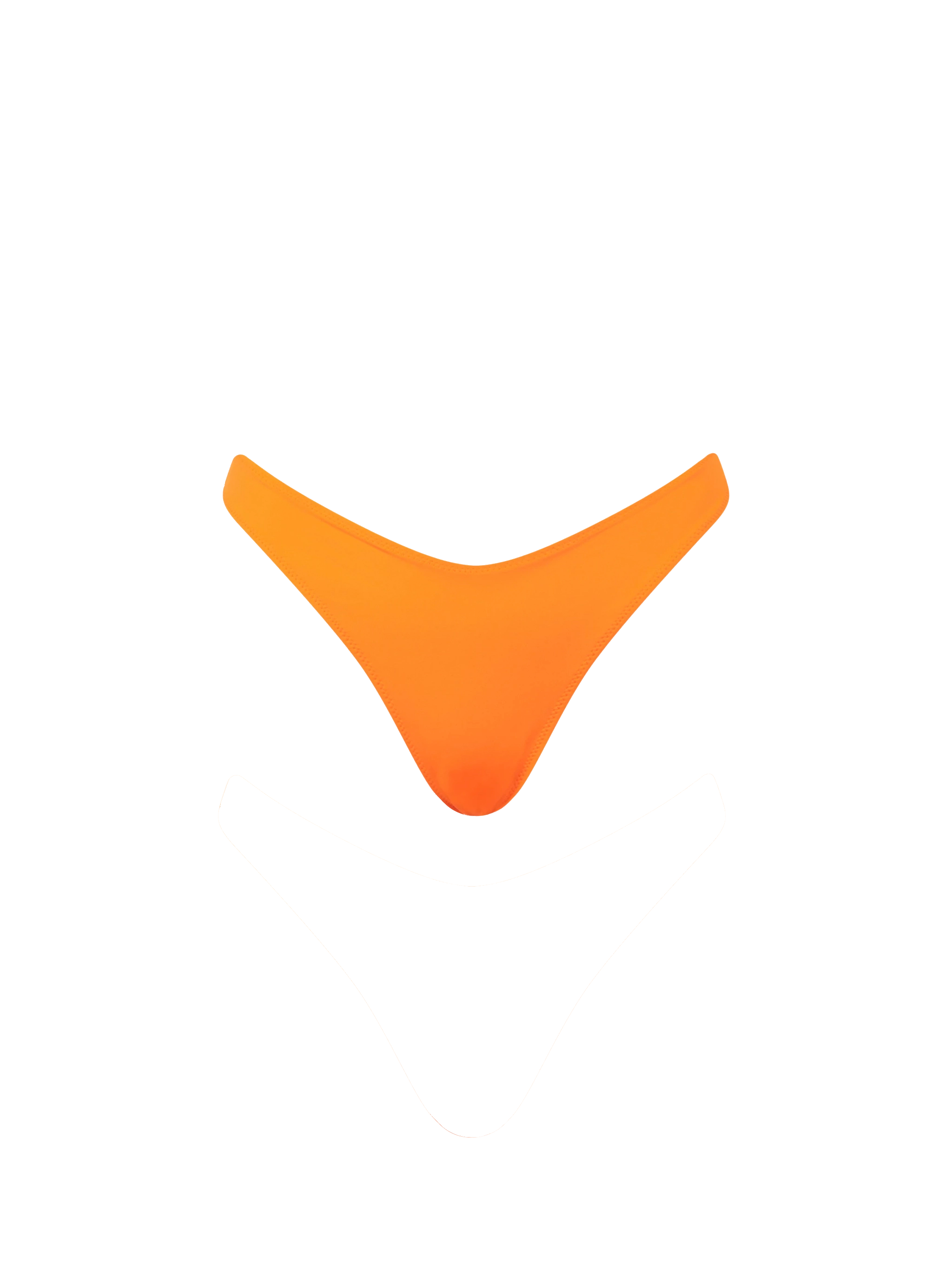 mc2-saint-barth-naomi-slip-mare-donna-arancione-fluo-tinta-unita image 1