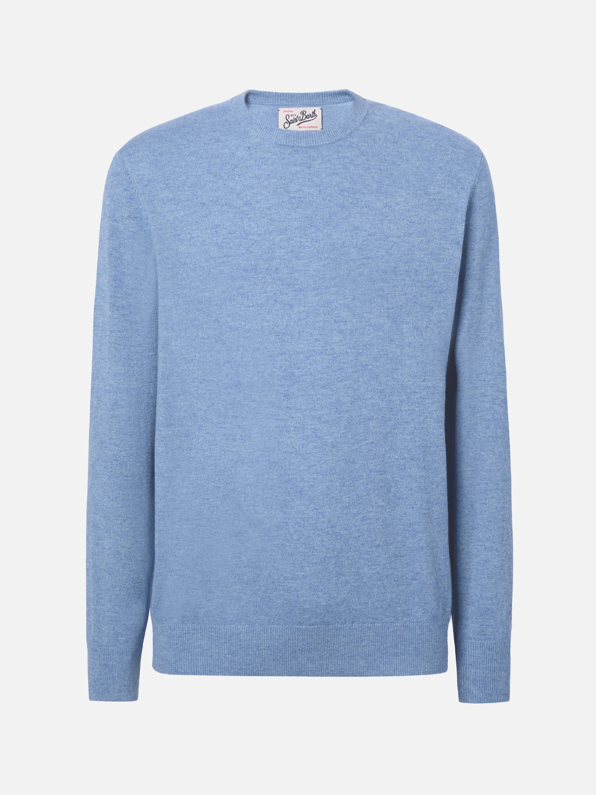 mc2-saint-barth-maglione-regent-lana-merino-cashmere-azzurro-uomo image 5