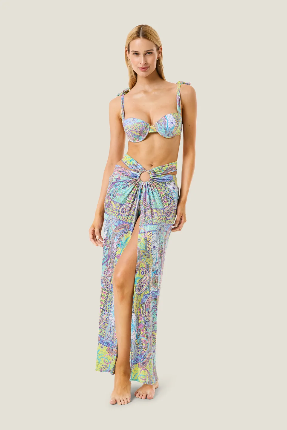 4giveness-gonna-lunga-cachemire-pastel-rosa-cover-up-donna image 1