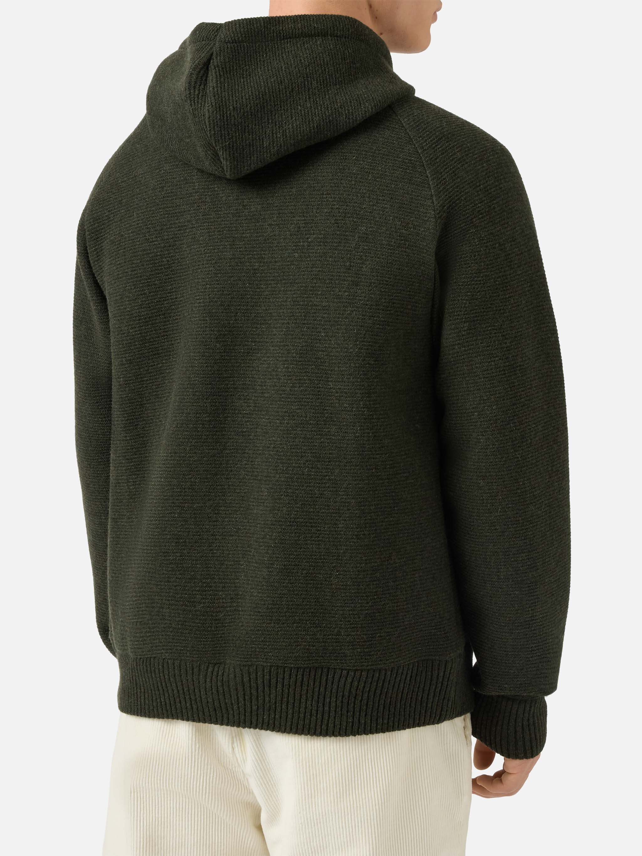 mc2-saint-barth-giacca-carrell-knit-uomo-verde-militare-con-zip-e-cappuccio image 5