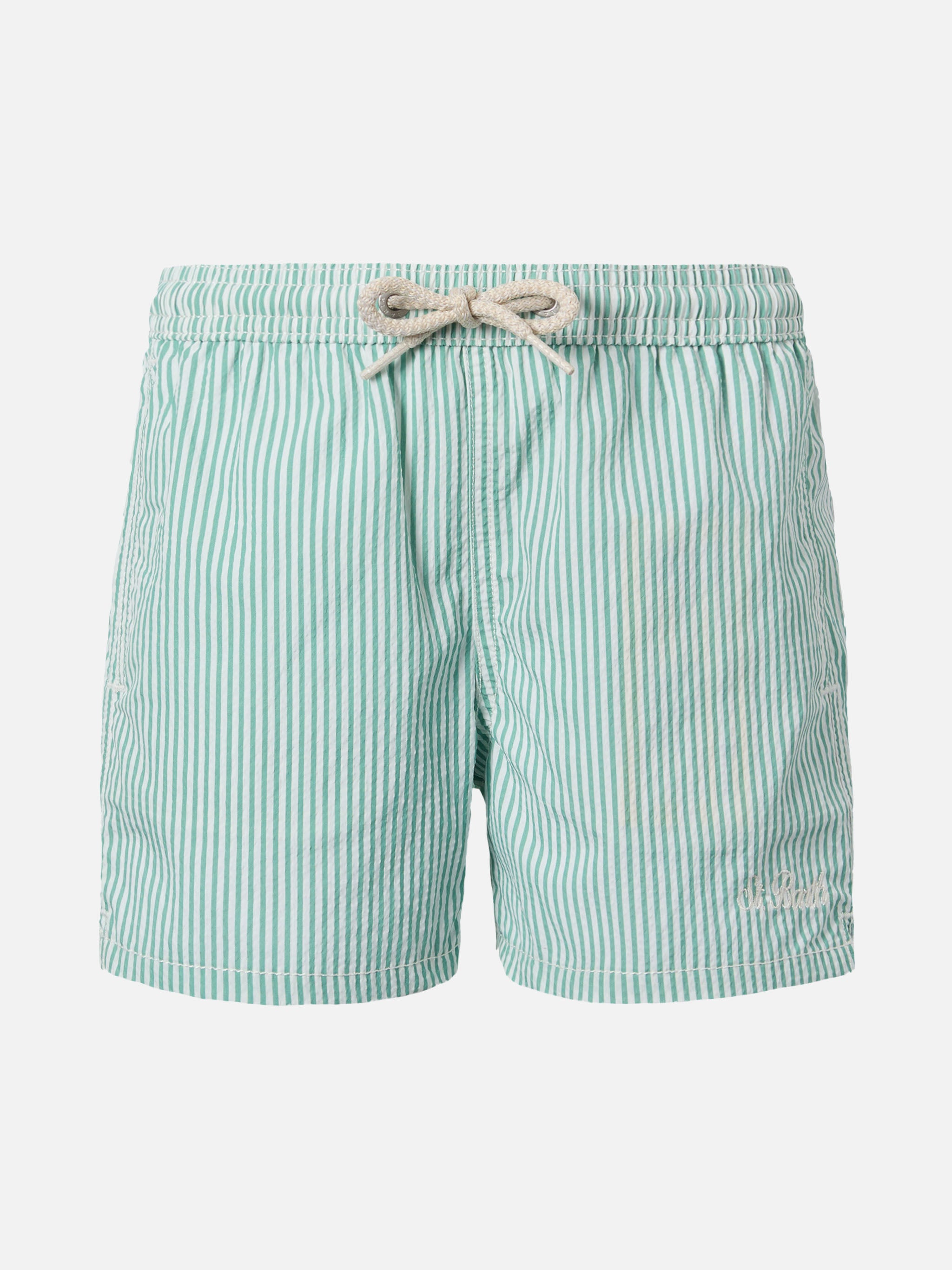 mc2-saint-barth-costume-mare-patmos-jr-bambino-verde-salvia-seersucker-rigato image 1
