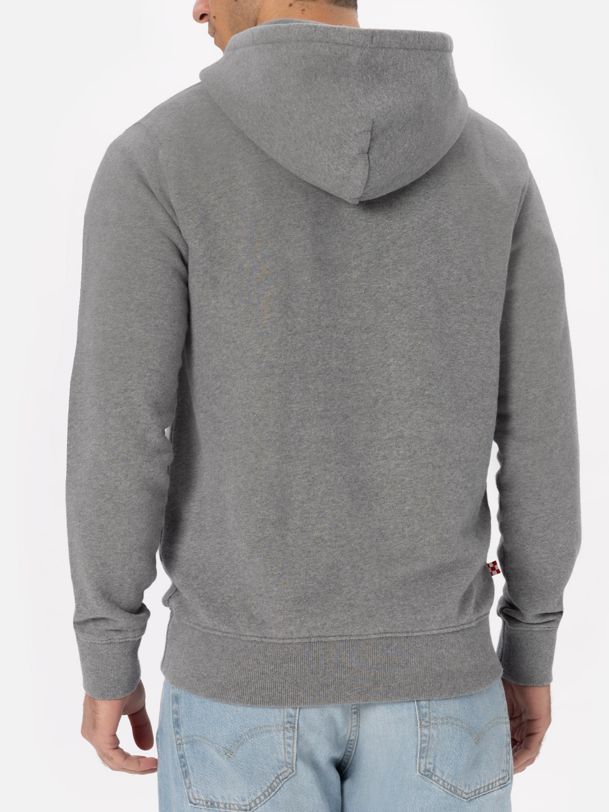 mc2-saint-barth-felpa-tribeca-in-cotone-grigio-m-lange-con-cappuccio-e-ricamo-lo image 3