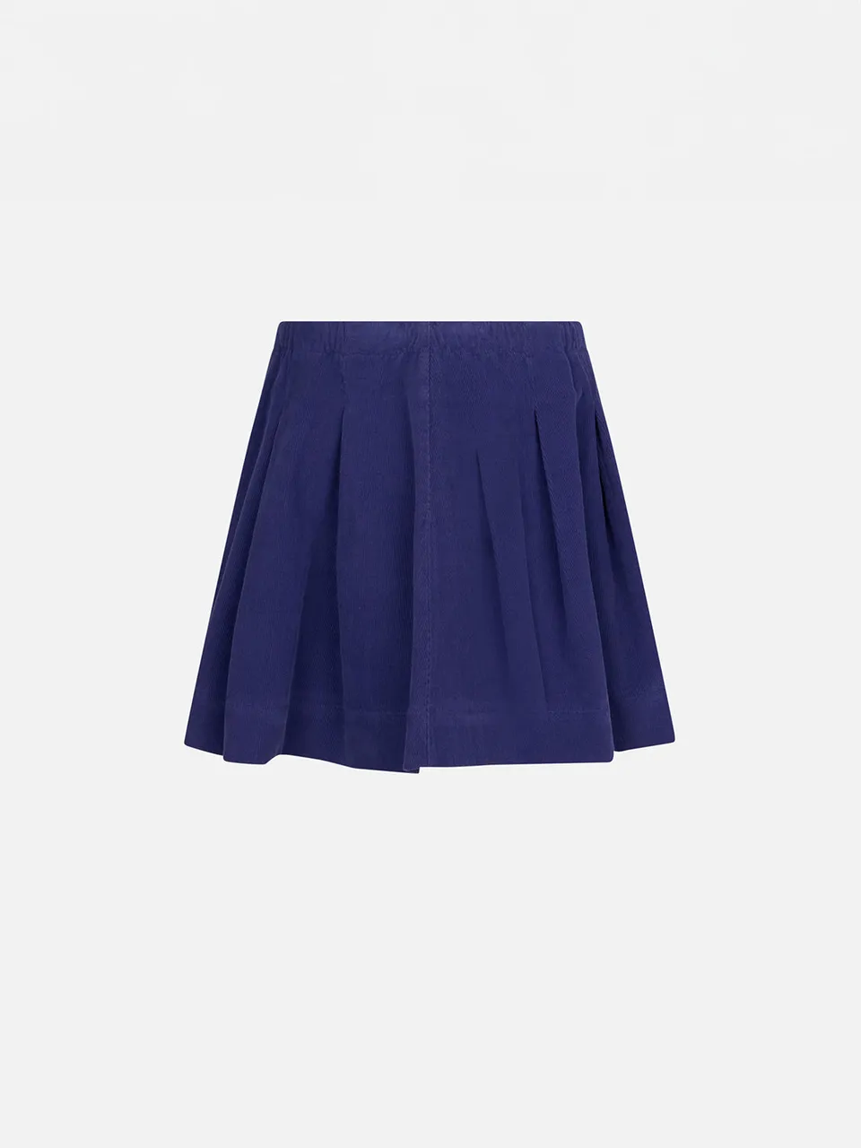 mc2-saint-barth-gonna-eloise-bambina-velluto-a-coste-viola-pieghettata image 1