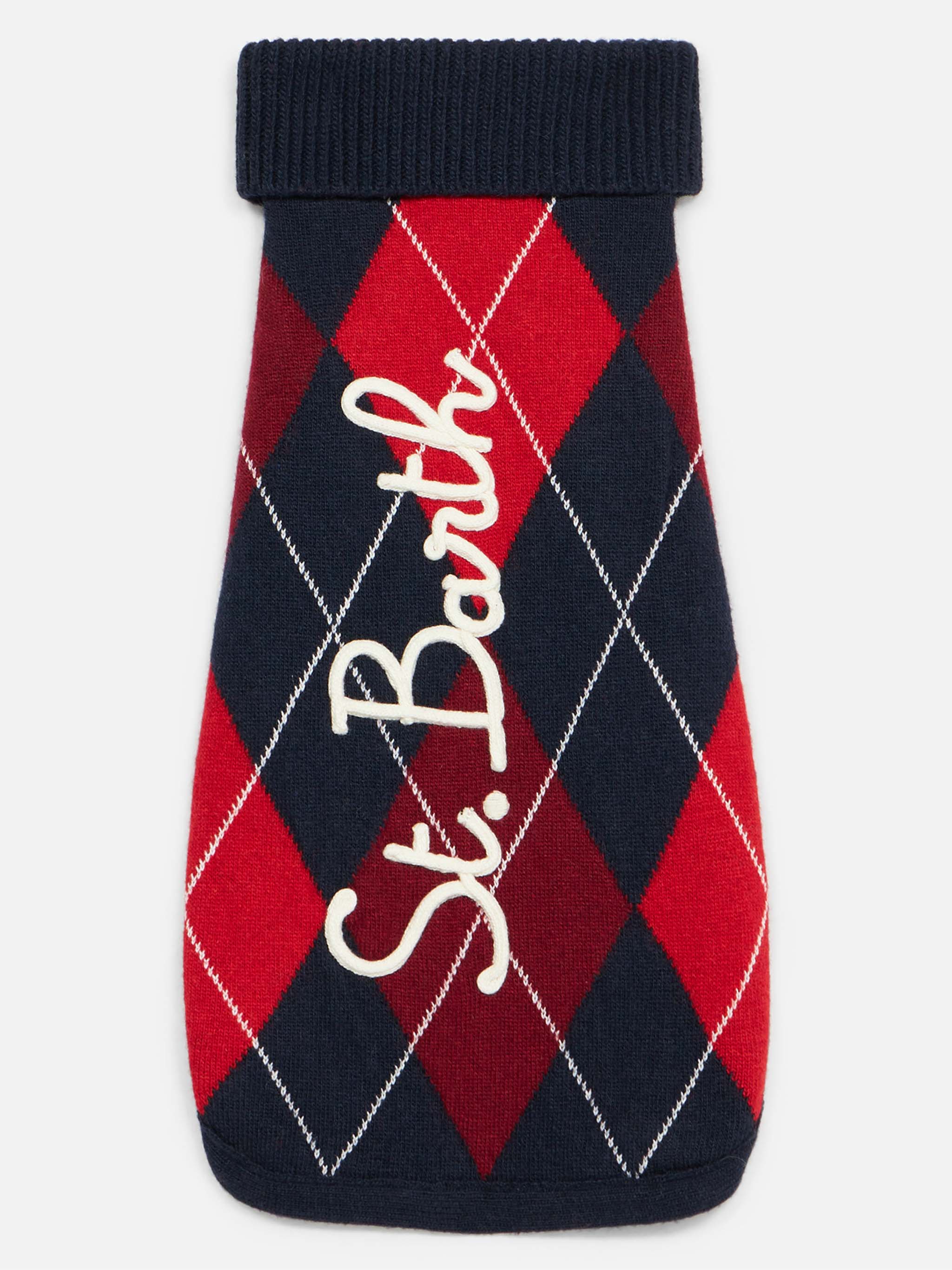 mc2-saint-barth-maglioncino-cane-argyle-dolcevita-lana-cashmere image 5