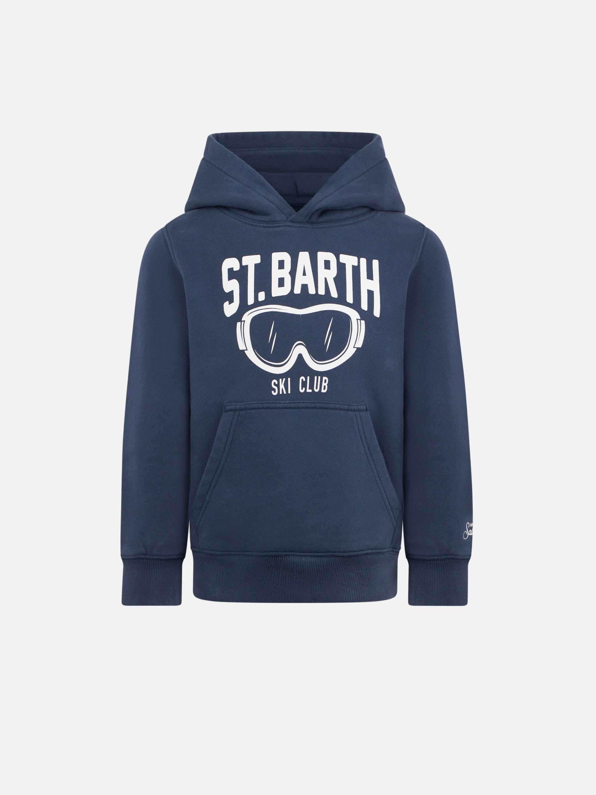 mc2-saint-barth-oli0001-felpa-bambino-con-cappuccio-ski-club-blu image 1