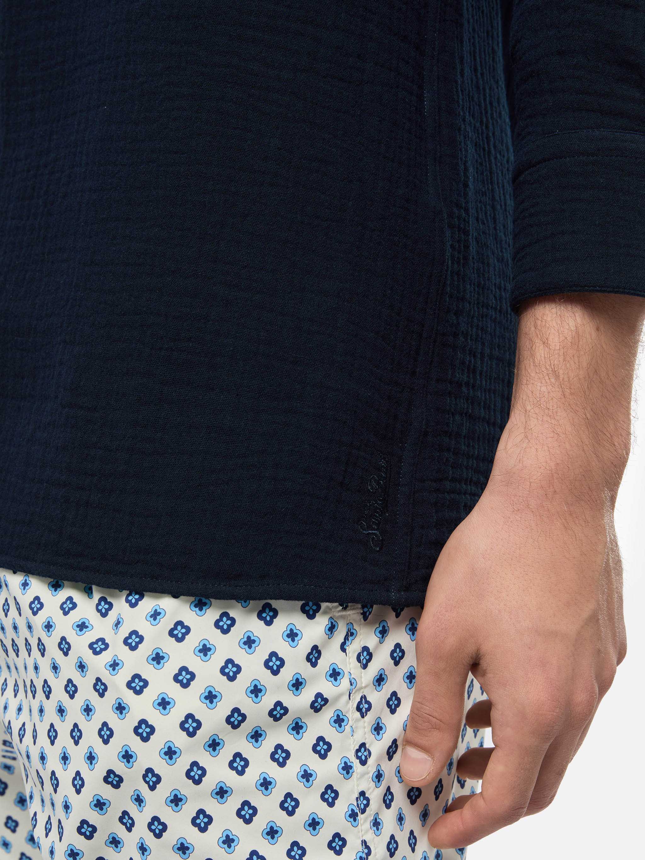 mc2-saint-barth-ventotene-polo-uomo-garza-cotone-blu-navy image 2