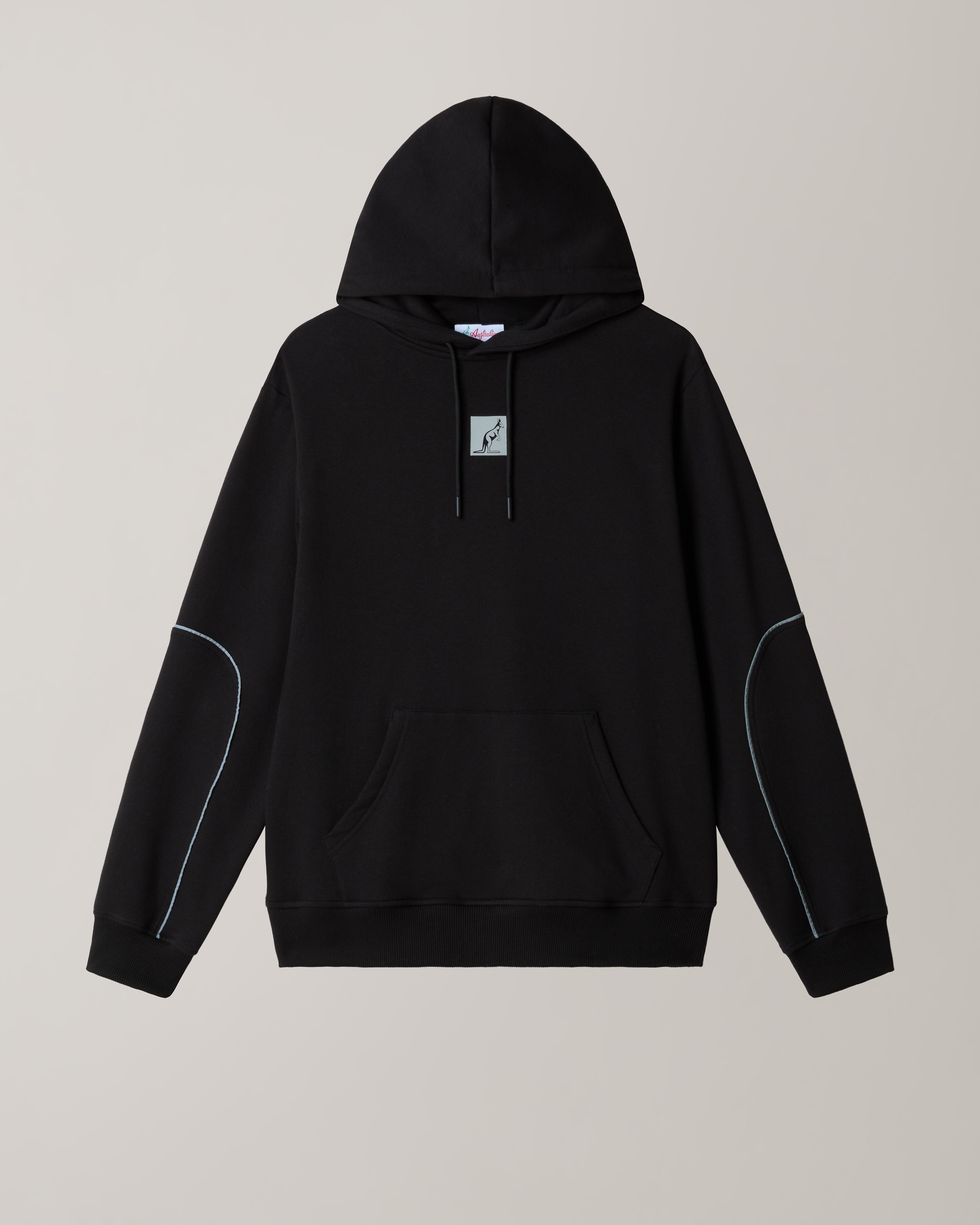 australian-nocturna-hoodie-felpa-con-cappuccio-nera-con-piping-rifrangente image 6