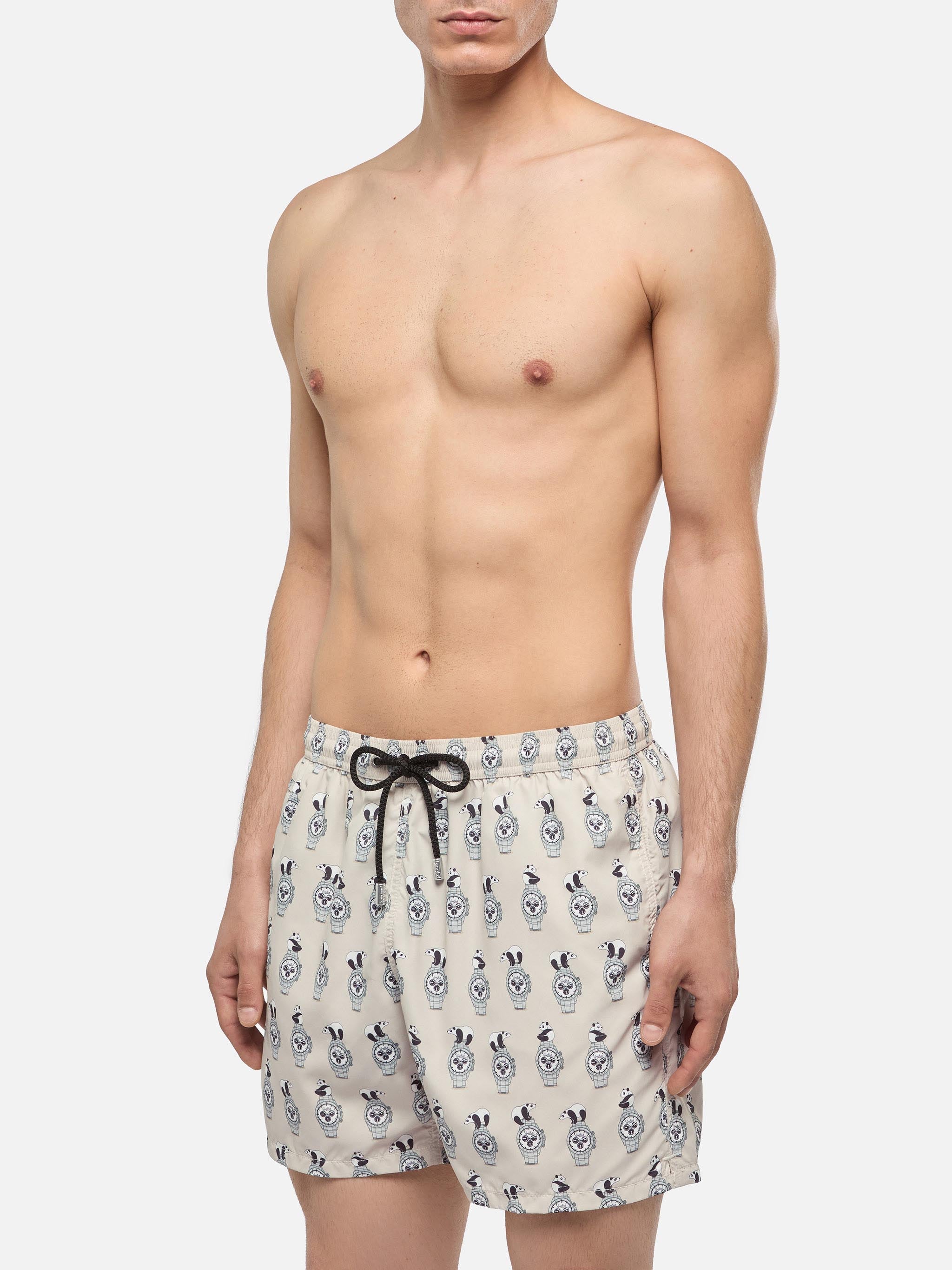 mc2-saint-barth-lighting-costume-mare-uomo-stampa-orologi-beige image 3