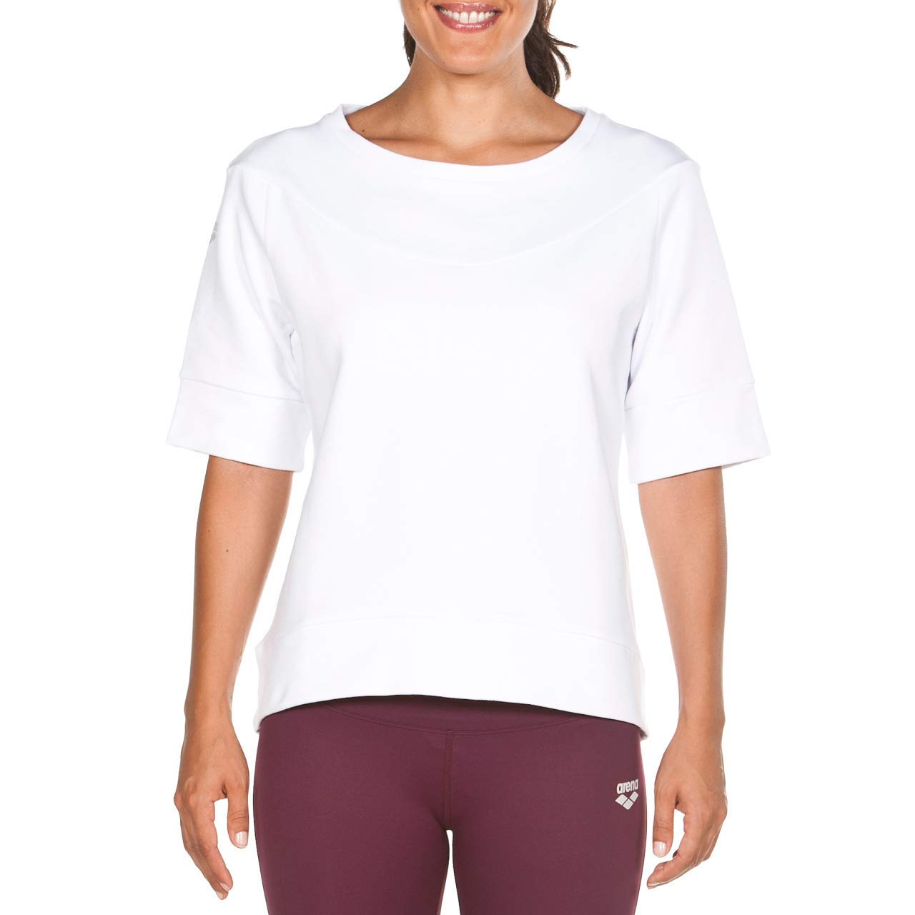 arena-w-gym-s-s-fleece-maglia-di-taglio-ampio-donna image 1