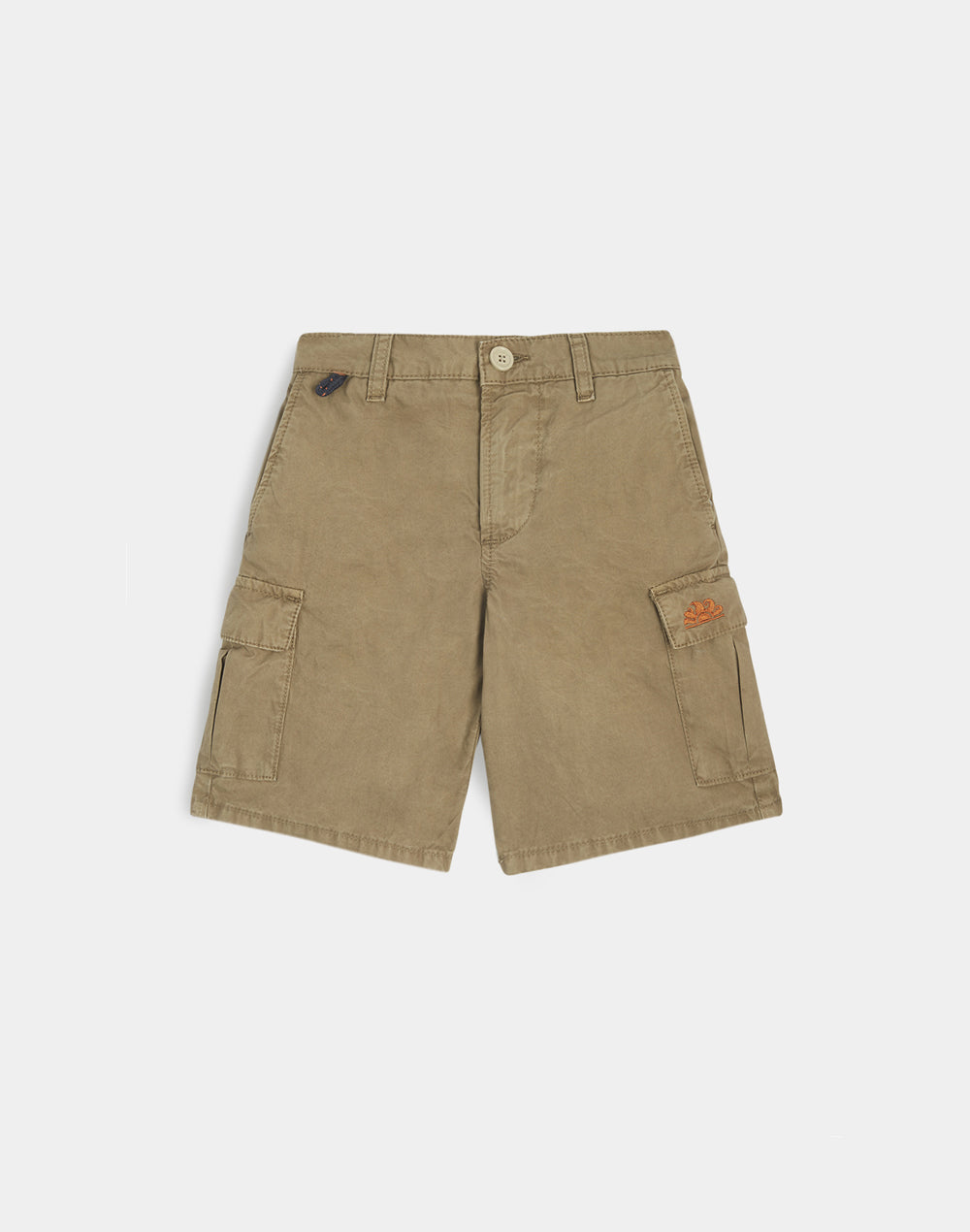 sundek-shorts-cargo-bambino-in-cotone-tinto-in-capo-con-arcobaleno image 2