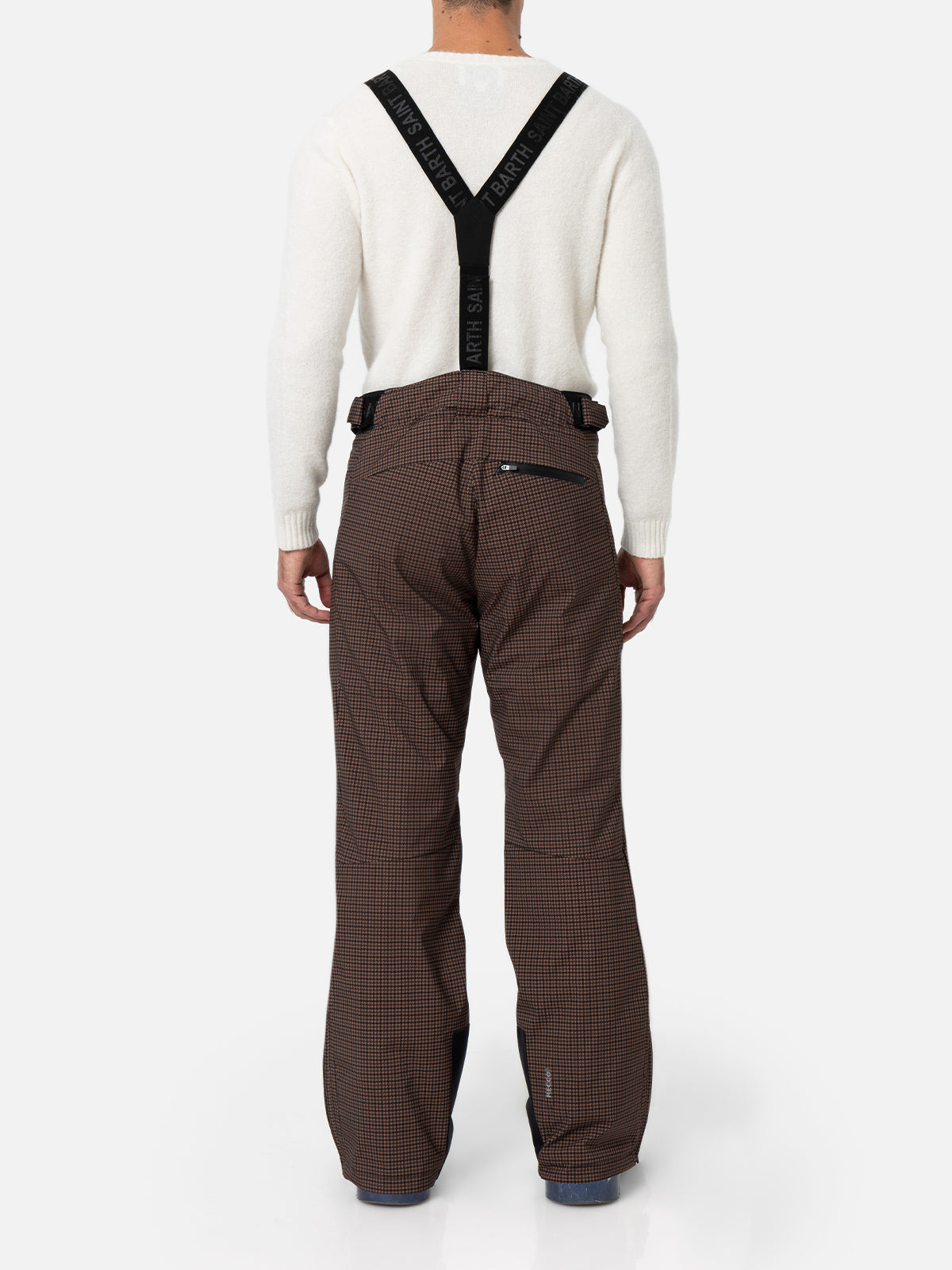 mc2-saint-barth-snowbird-pantaloni-tecnici-uomo-pied-de-poule-bianco-nero-con-re image 7