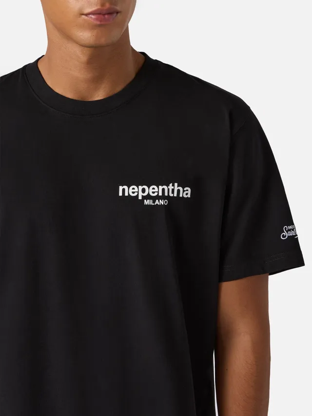 mc2-saint-barth-t-shirt-uomo-arnott-in-cotone-organico-nero-con-ricamo-nepentha- image 1
