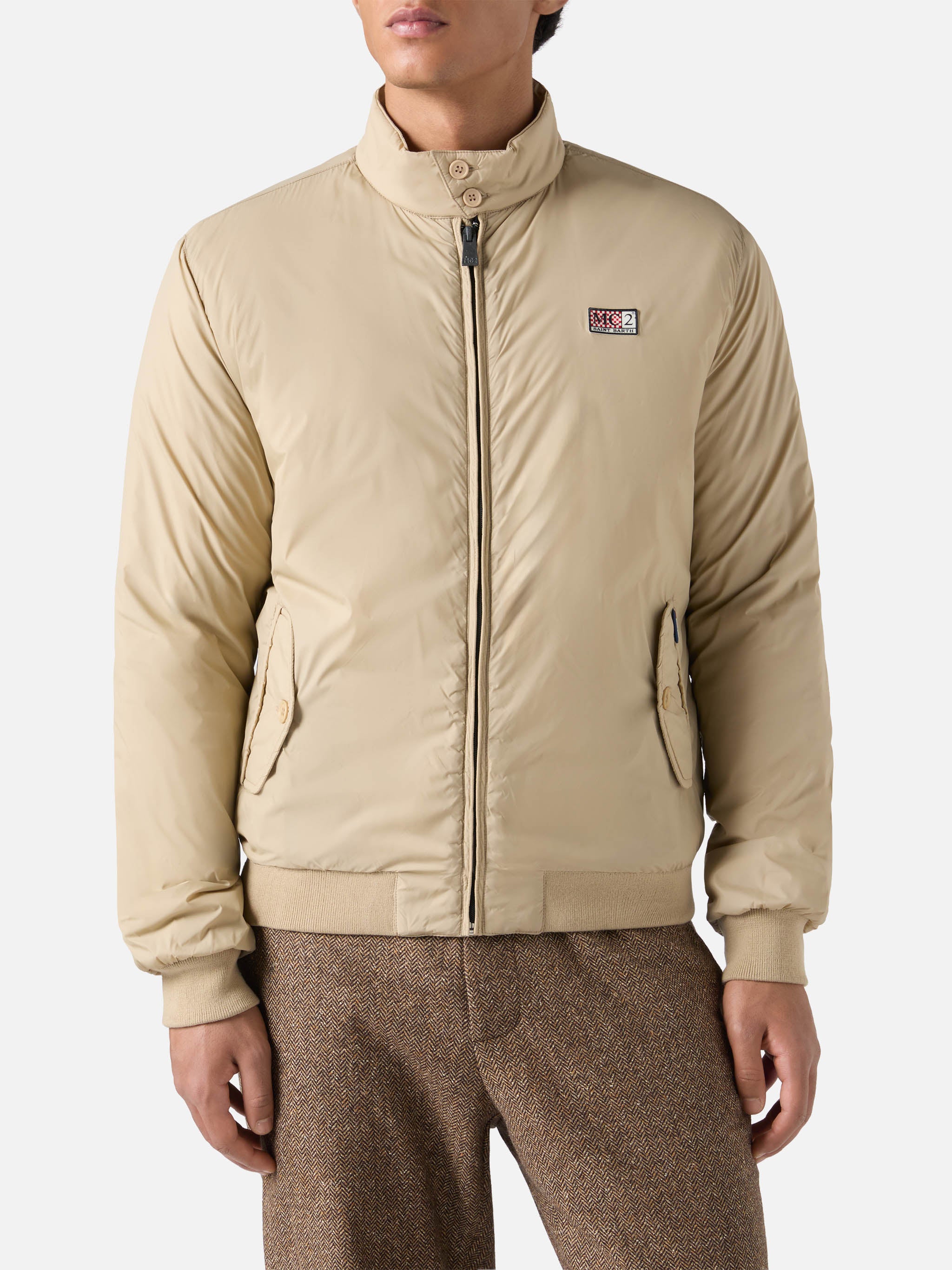 mc2-saint-barth-bomber-leggero-jet-in-beige image 1