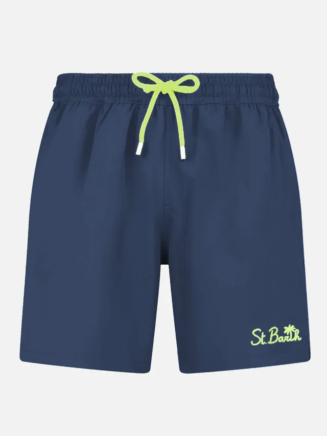 mc2-saint-barth-comfort-costume-mare-uomo-blu-navy-logo-a-contrasto image 1