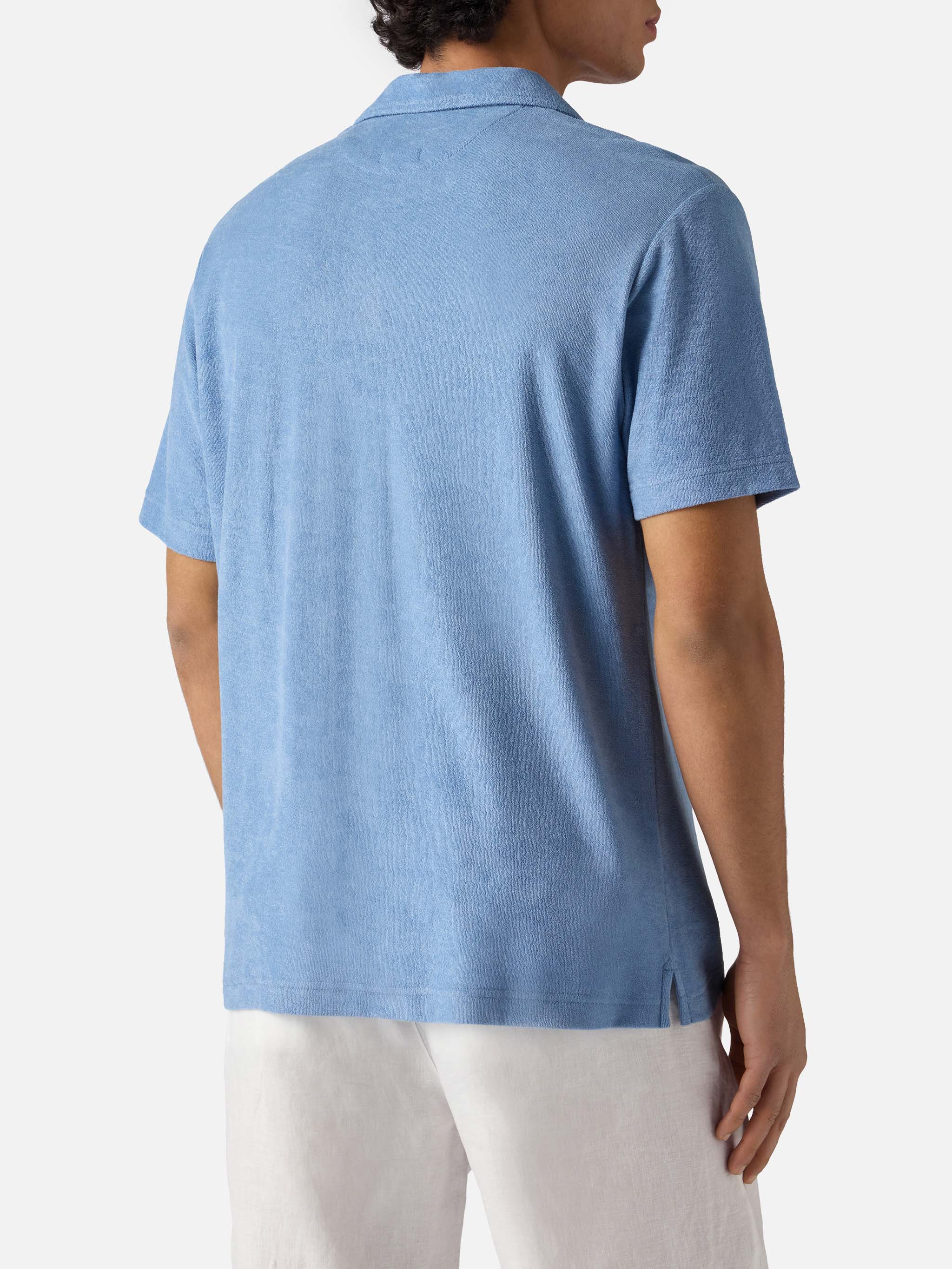 mc2-saint-barth-polo-jeremy-polo-uomo-cotone-spugna-azzurro-polvere image 3