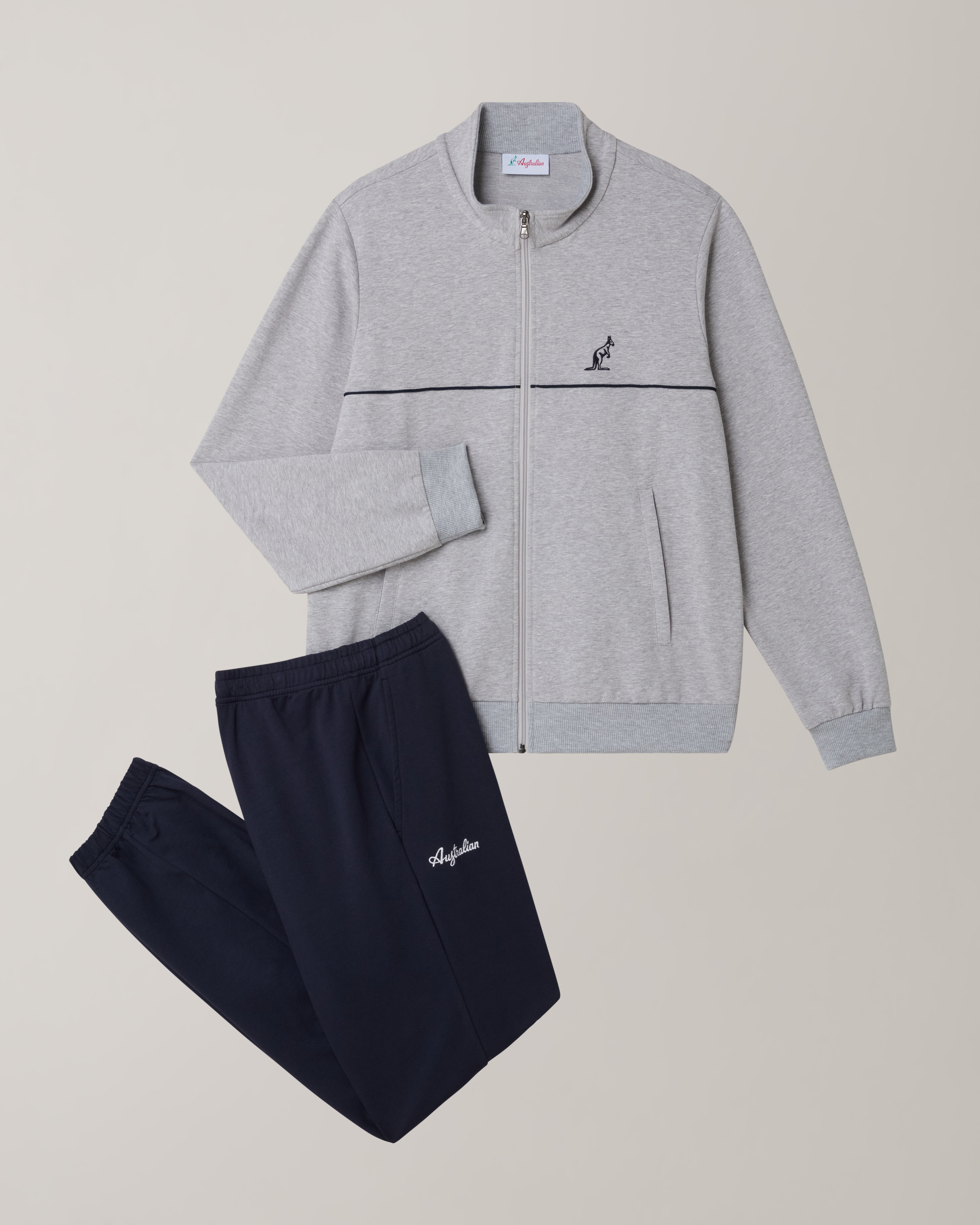 australian-essential-line-tuta-in-felpa-grigio-melange image 8
