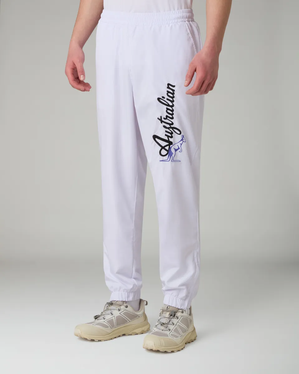 australian-lost-bumper-track-pant-pantalone-tecnico-smash-bianco-mesh image 1