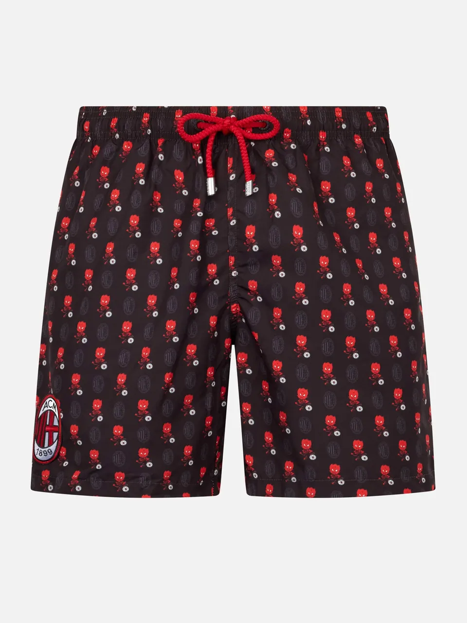 mc2-saint-barth-costume-lighting-special-edition-ac-milan-nero-rosso image 1