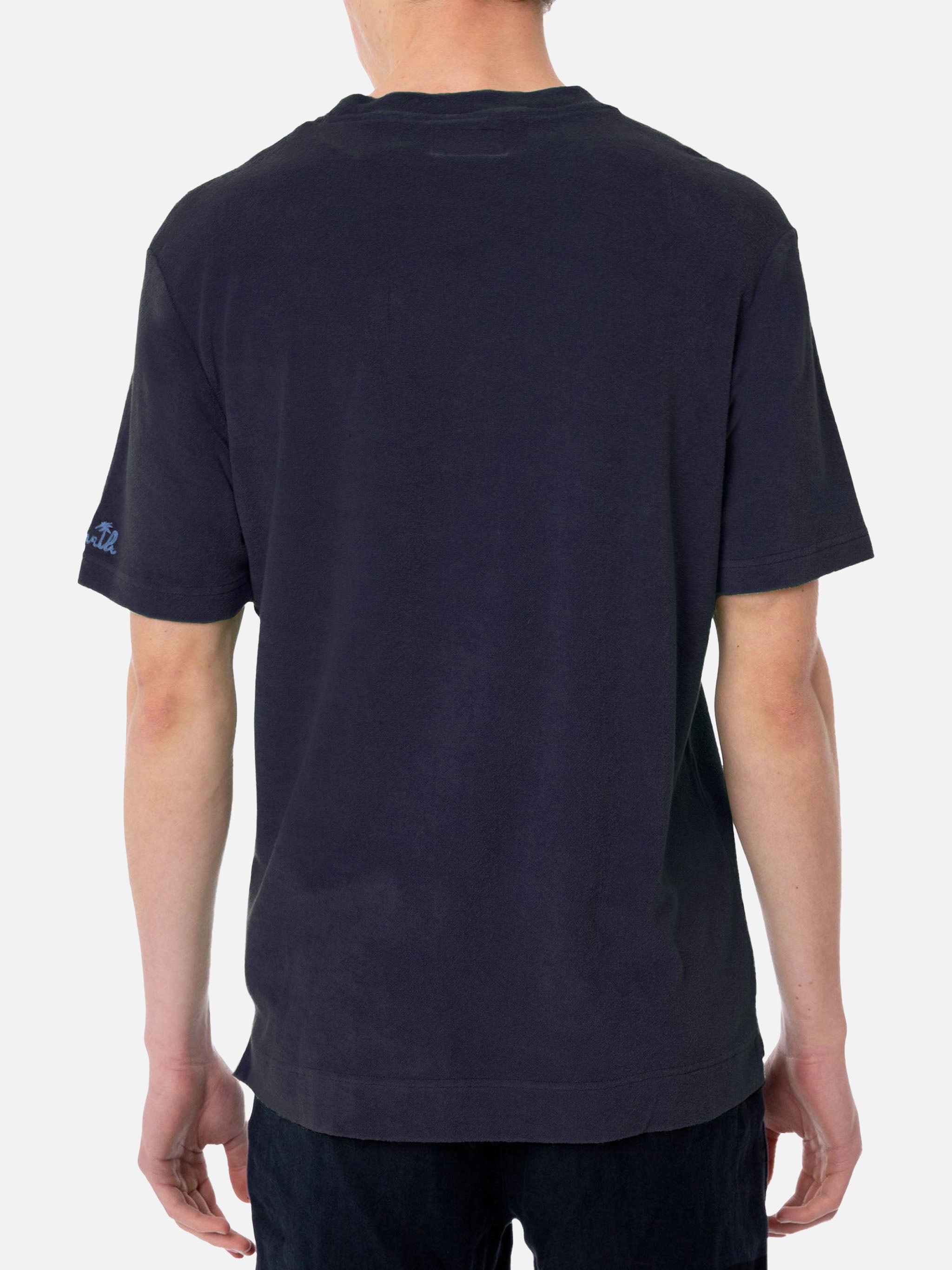mc2-saint-barth-gary-t-shirt-uomo-spugna-blu-navy-con-taschino image 4