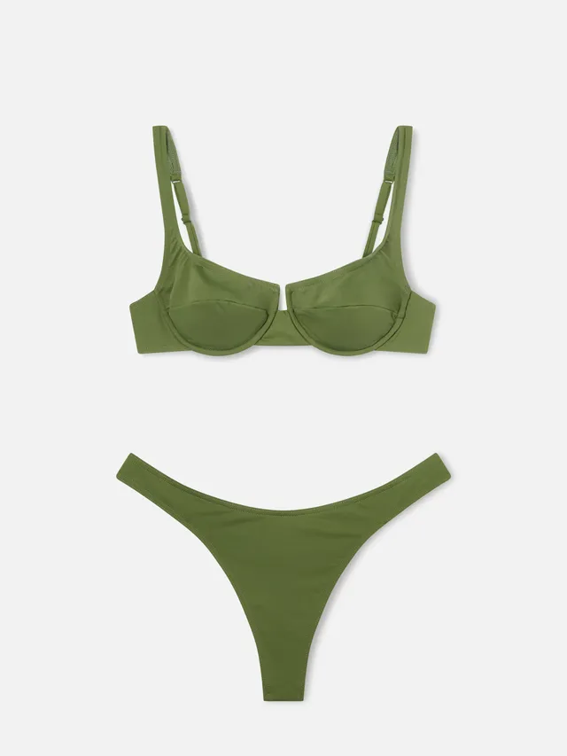 mc2-saint-barth-bikini-amira-naomi-balconette-verde-militare-tinta-unita image 1