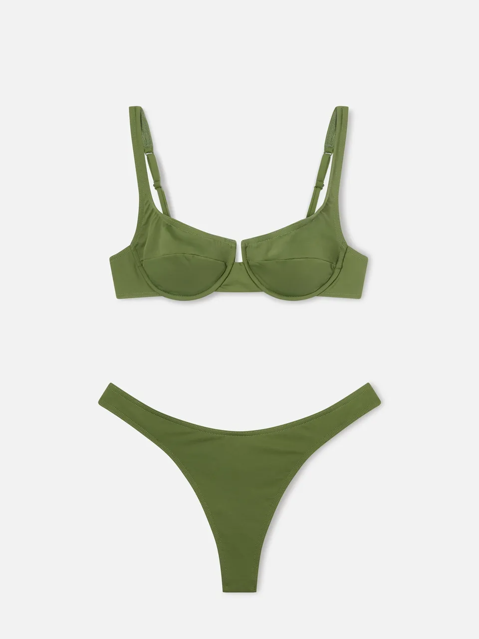 mc2-saint-barth-bikini-amira-naomi-balconette-verde-militare-tinta-unita image 1