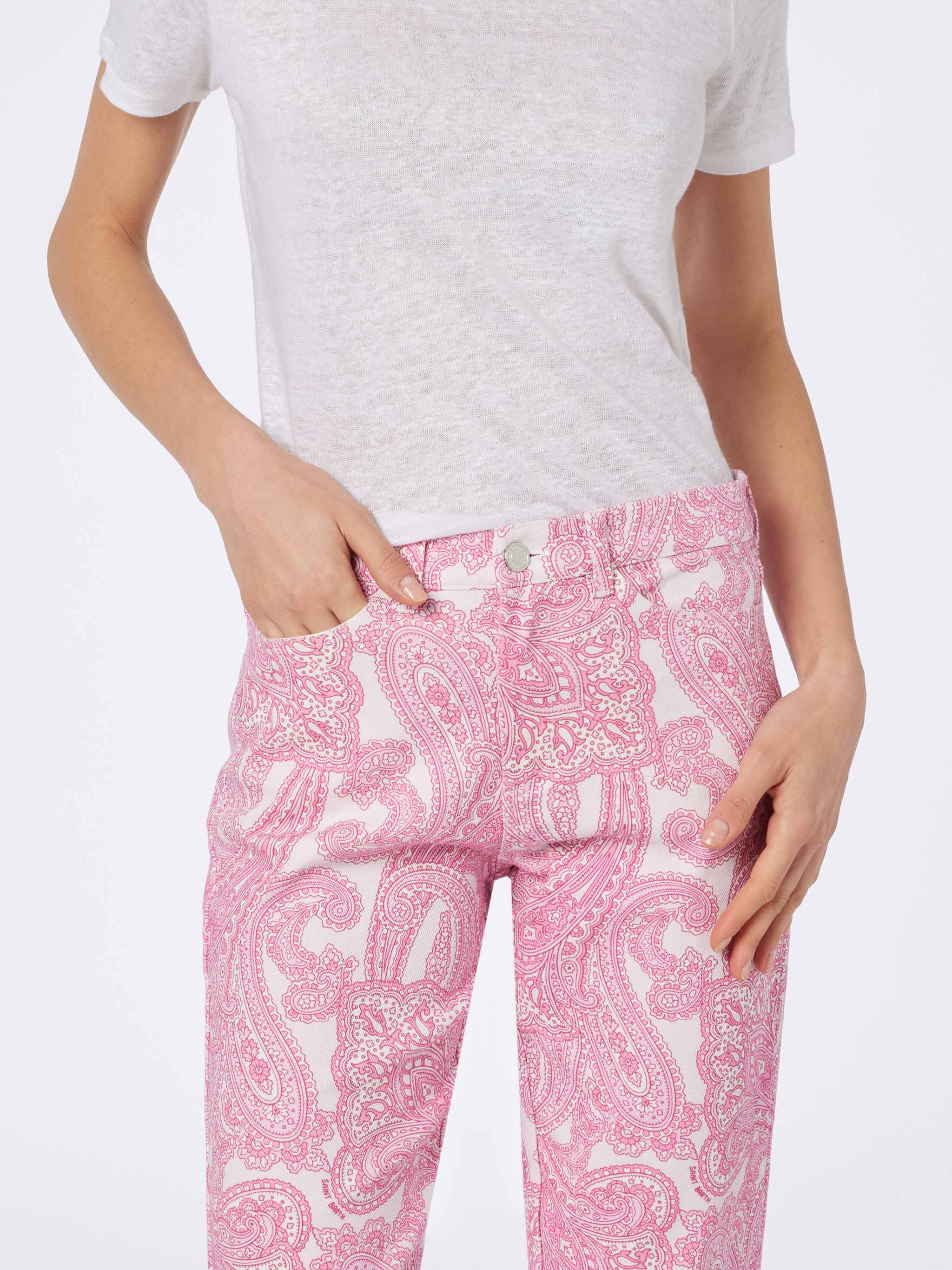 mc2-saint-barth-belleville-pantaloni-donna-in-denim-paisley-rosa-tapered image 3