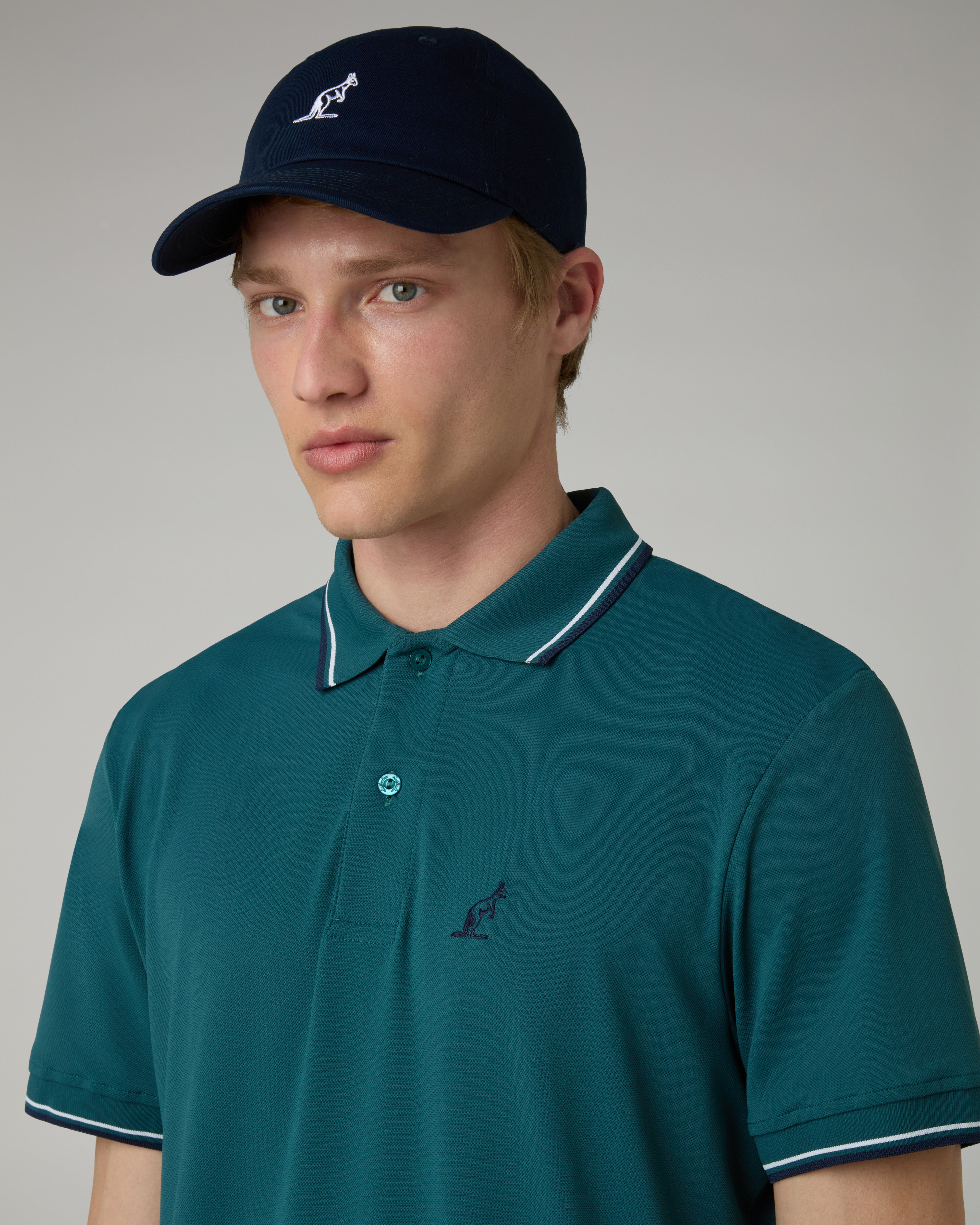 australian-league-2-stripes-polo-tecnica-alloro-regular-fit image 4