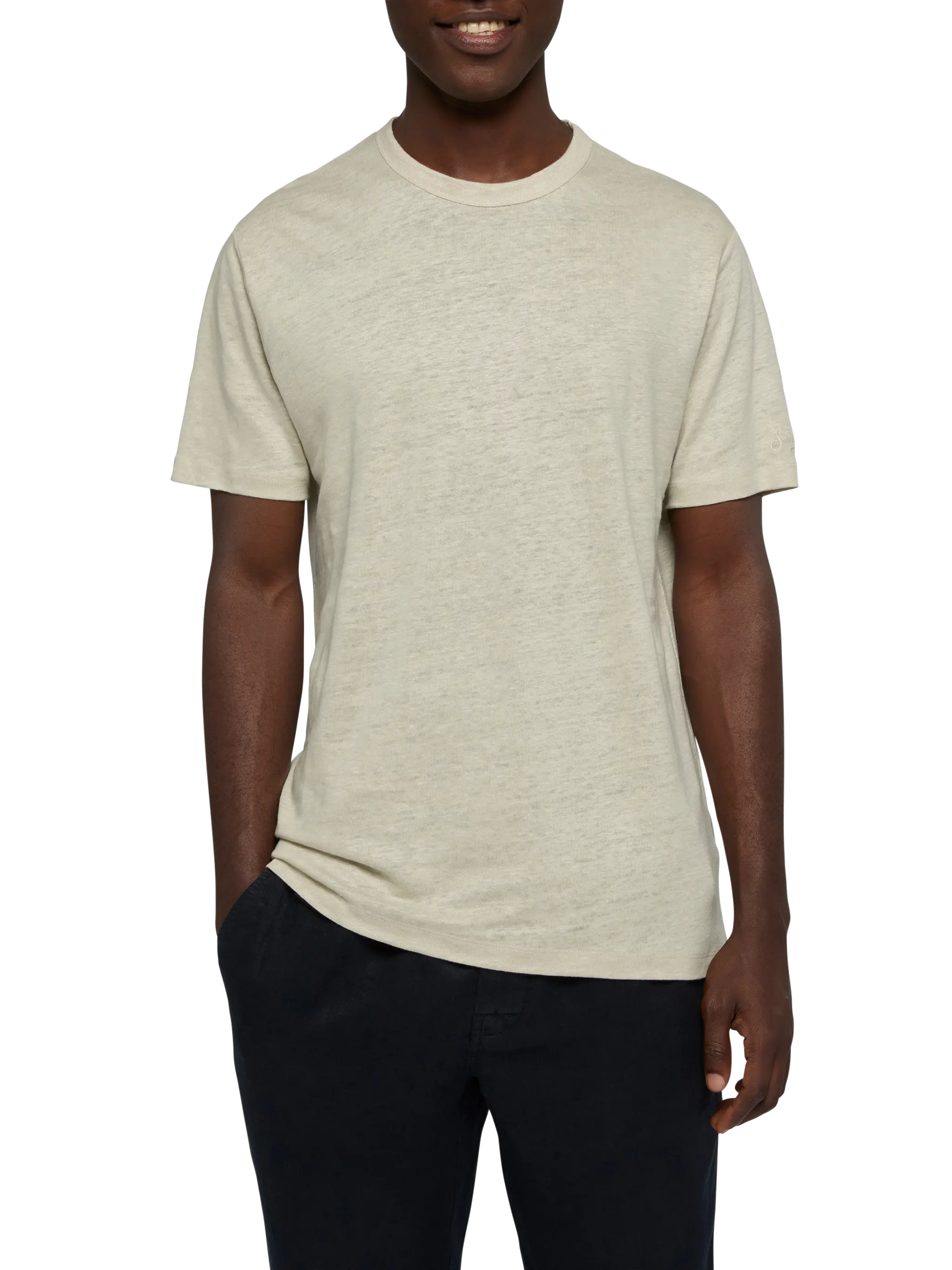 mc2-saint-barth-t-shirt-ecstasea-uomo-jersey-lino-bianco-panna image 2