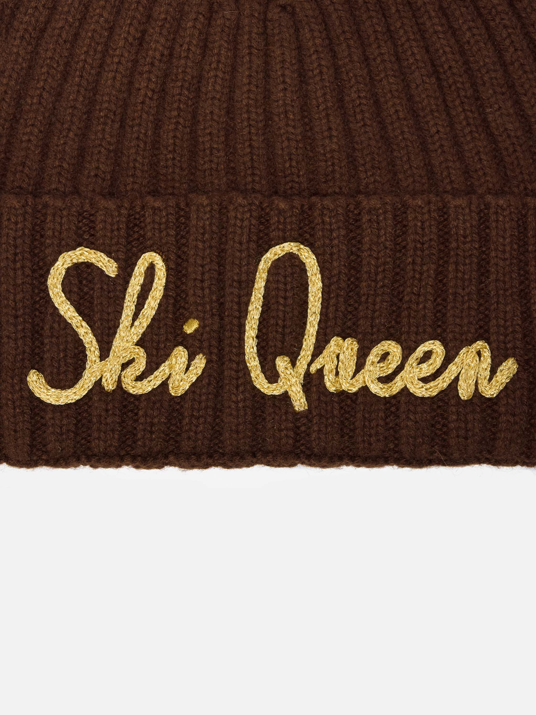 mc2-saint-barth-wengen-berretto-marrone-misto-cashmere-ski-queen-lurex image 2