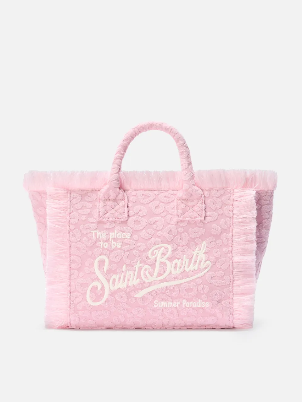 mc2-saint-barth-borsa-colette-in-tessuto-effetto-spugna-con-leopardato-in-riliev image 1