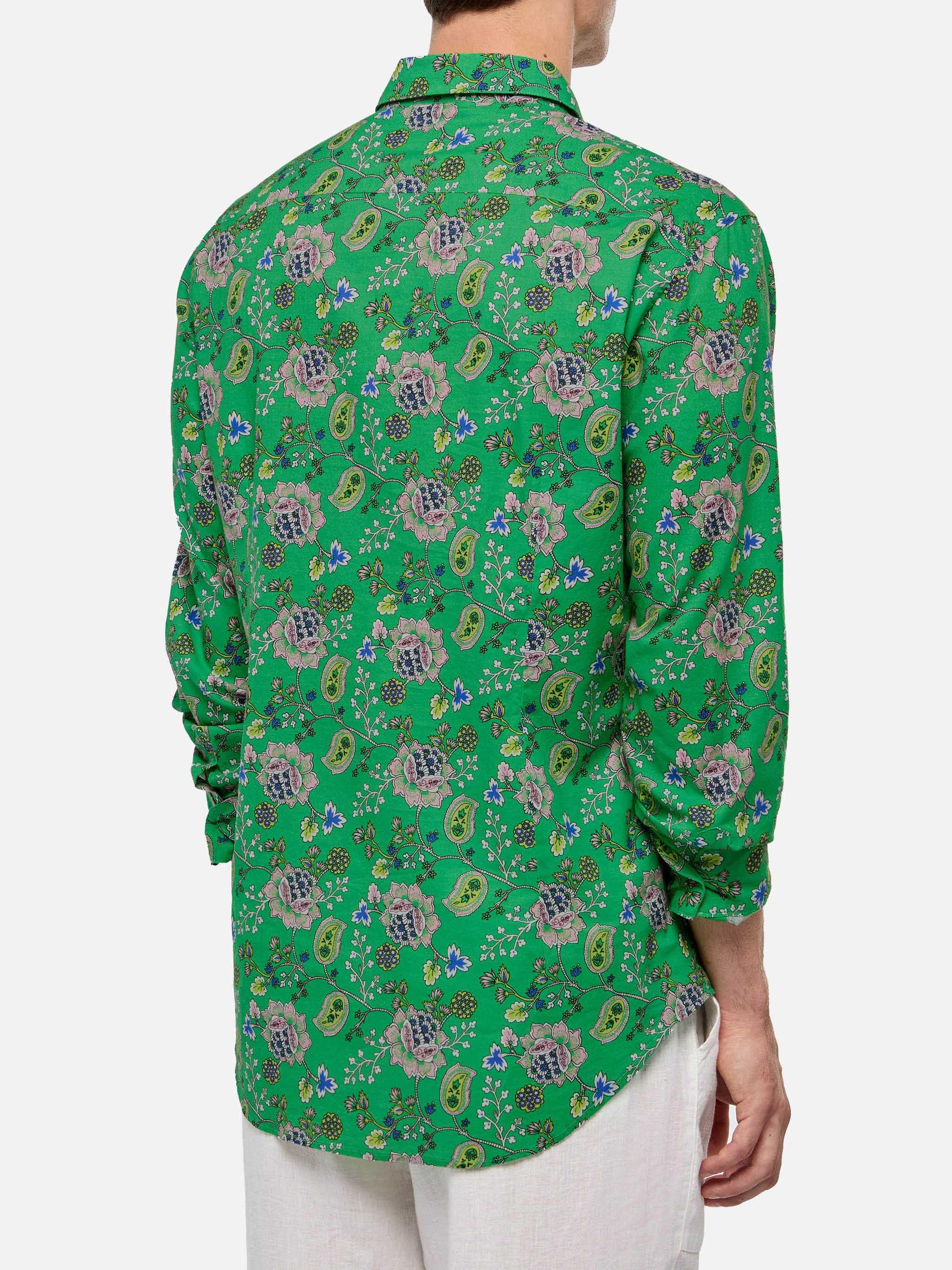 mc-saint-barth-camicia-sikelia-cotone-mussola-verde-stampa-boho image 3
