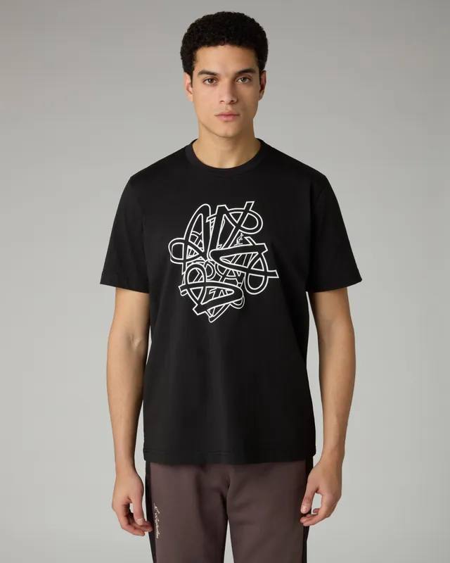 australian-spin-t-shirt-nera-maglietta-cotone-regular-fit image 1