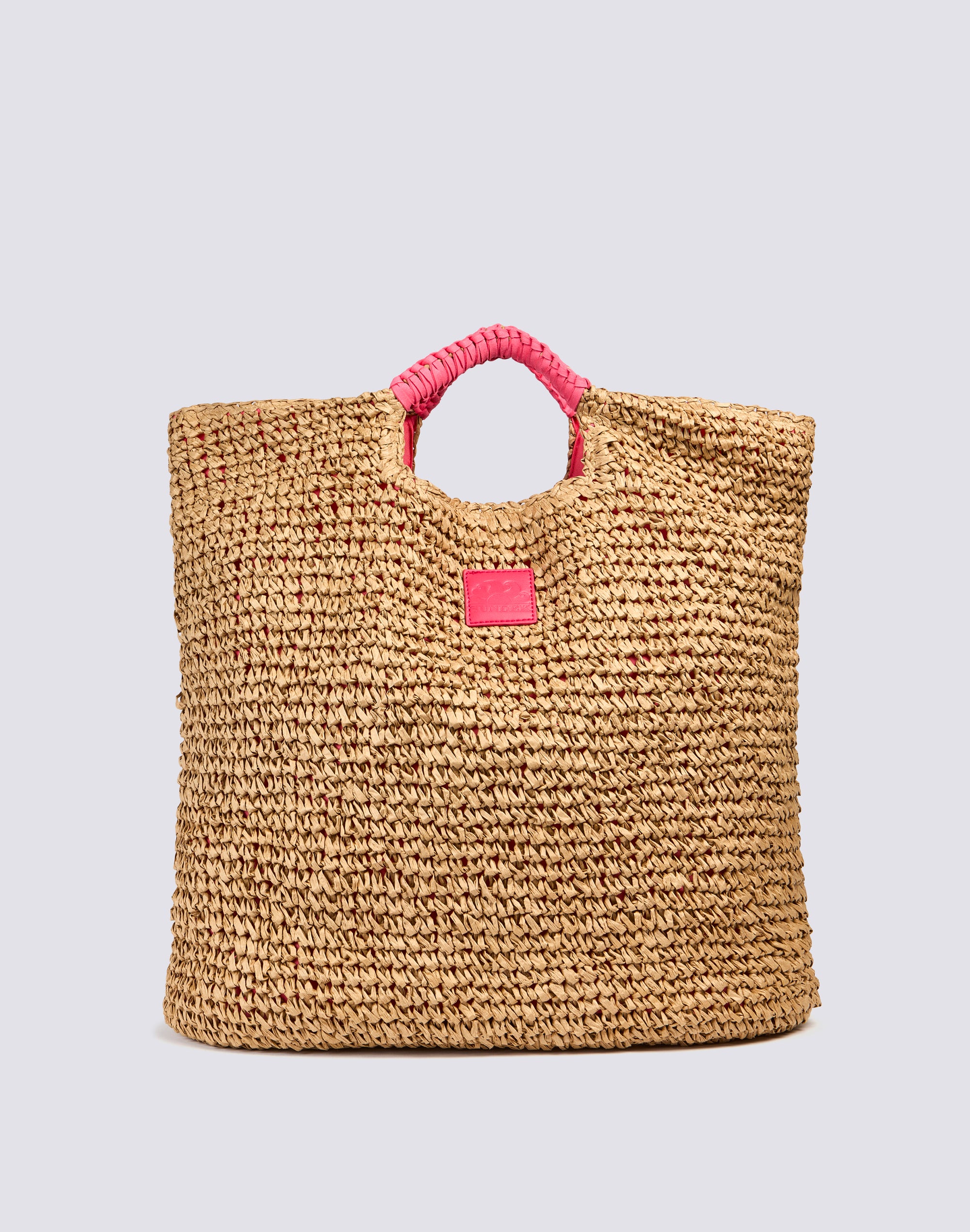 sundek-goldenwave-maxi-borsa-mare-paper-straw-intrecciata-con-zip image 1