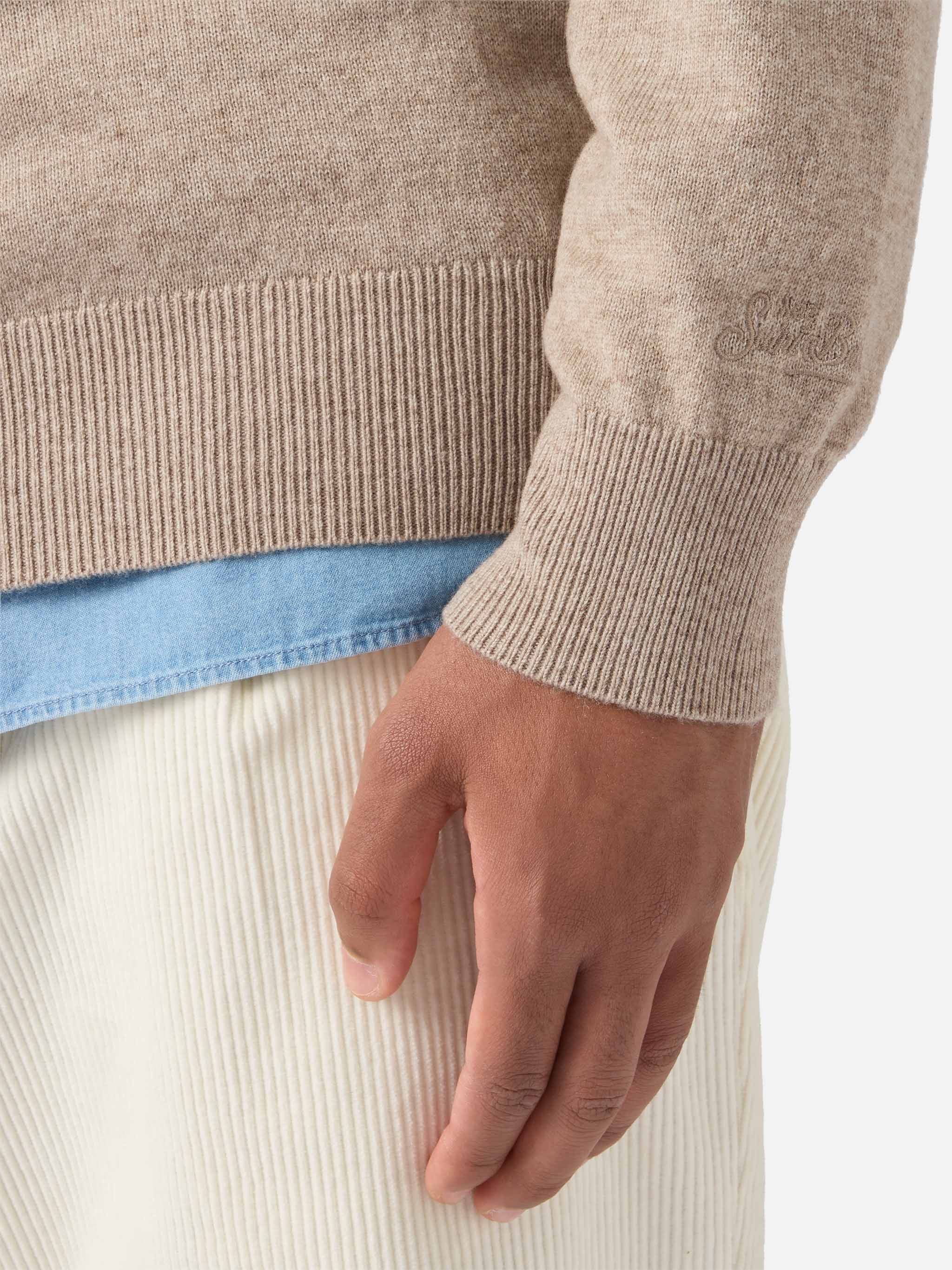 mc2-saint-barth-maglione-regent-girocollo-lana-merino-e-cashmere-kaki image 4