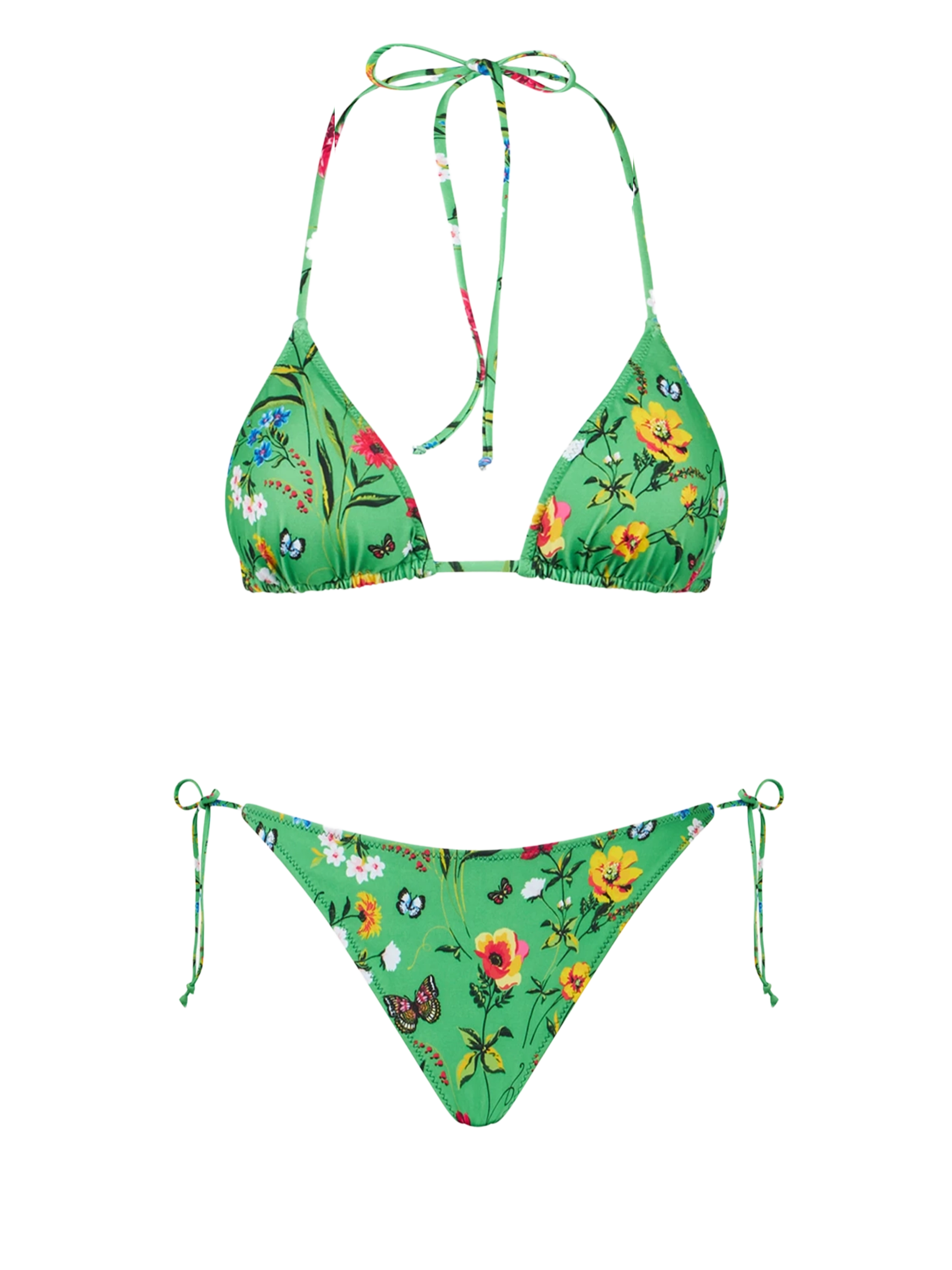 mc2-saint-barth-leah-virgo-bikini-triangolo-floreale-verde-e-rosa image 1